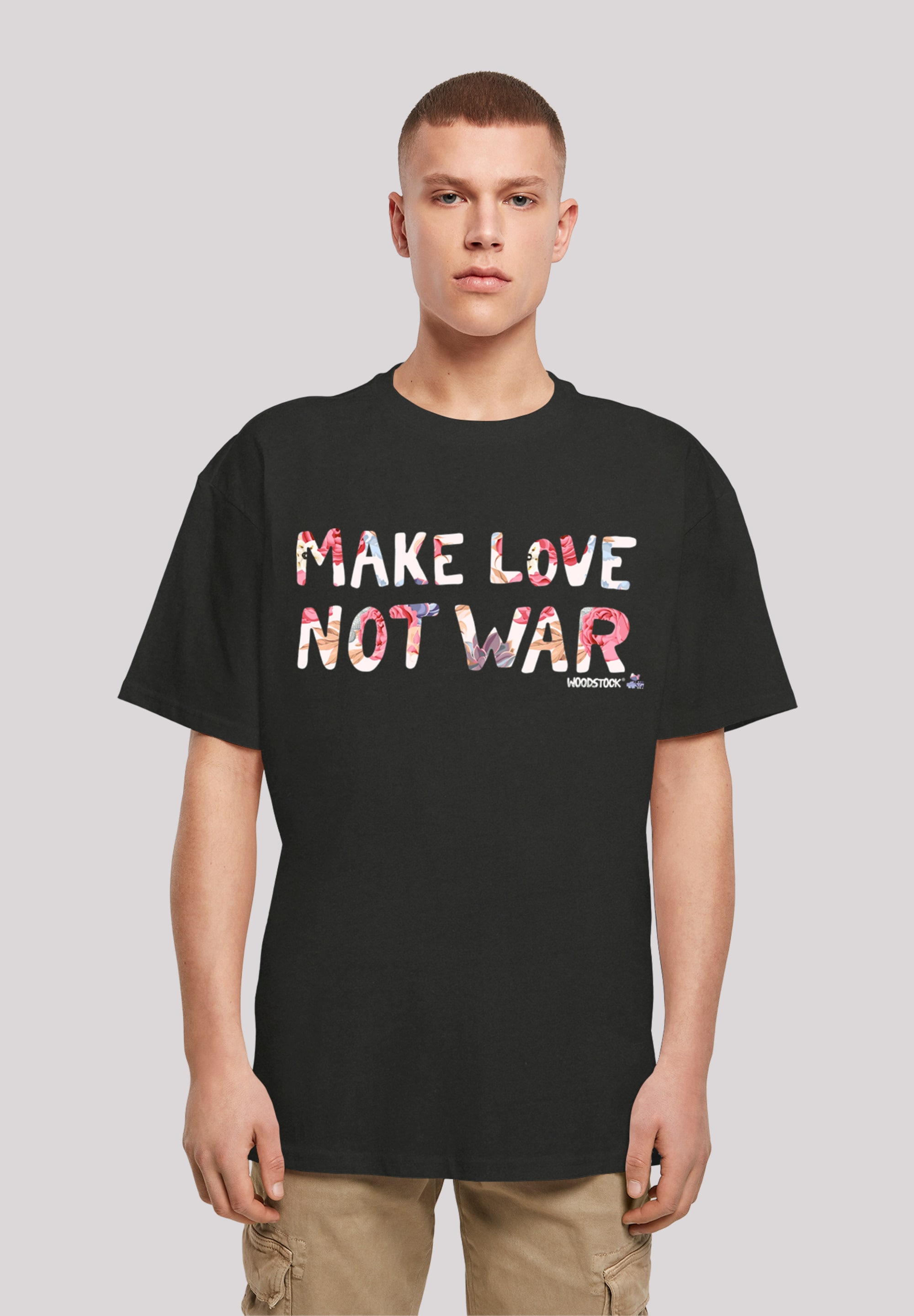 F4NT4STIC T-Shirt "Woodstock Make Love Not War Festival", Print günstig online kaufen