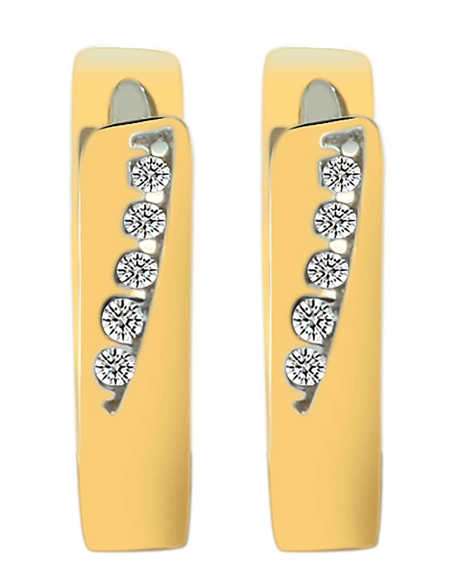 Adelia´s Klappcreolen "Damen Ohrringe – Klappcreole aus 333 Gold mit Zirkon günstig online kaufen