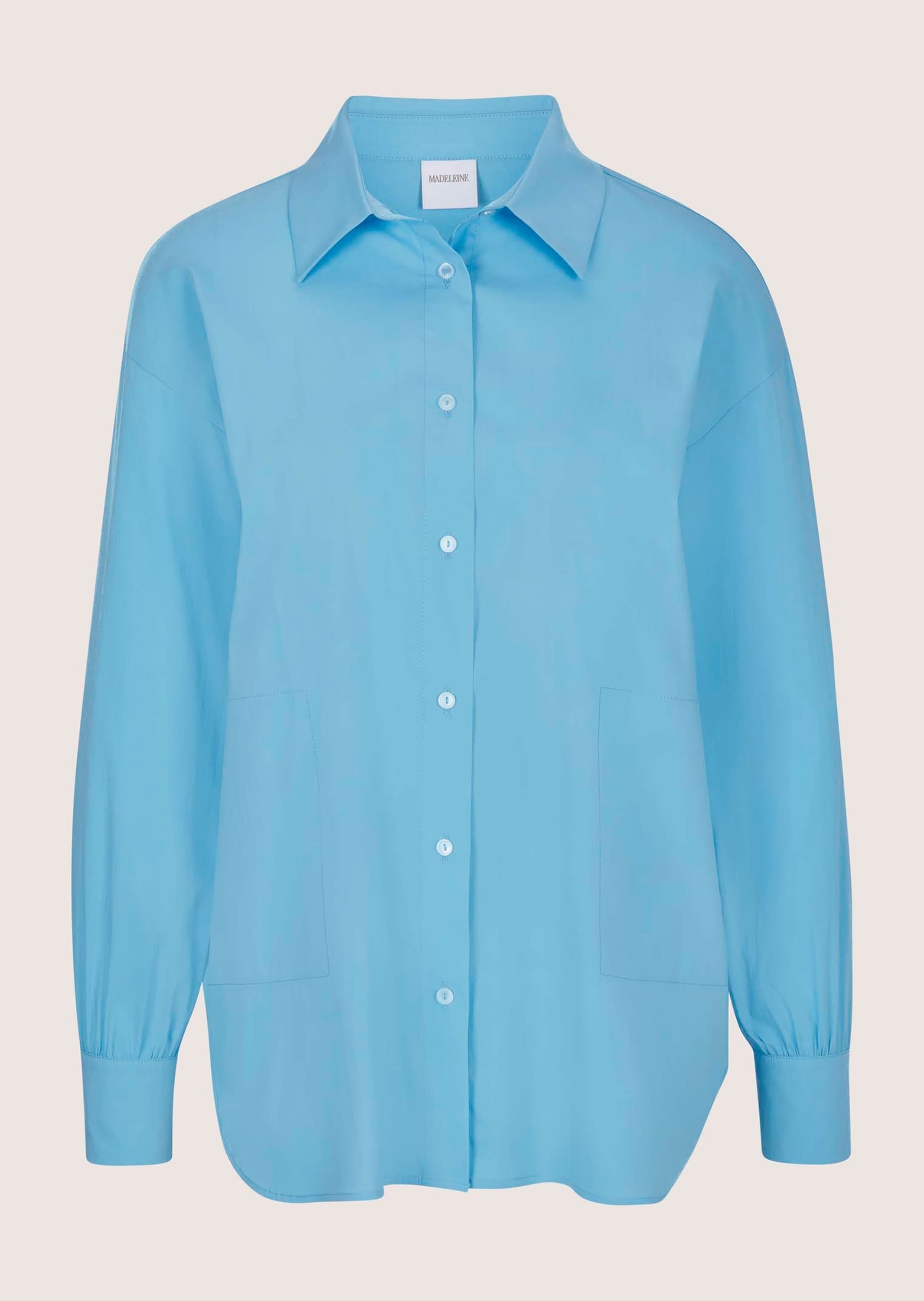 MADELEINE Langarmbluse "Hemdbluse Baumwollbluse mit Paspeltaschen" Bluse mi günstig online kaufen