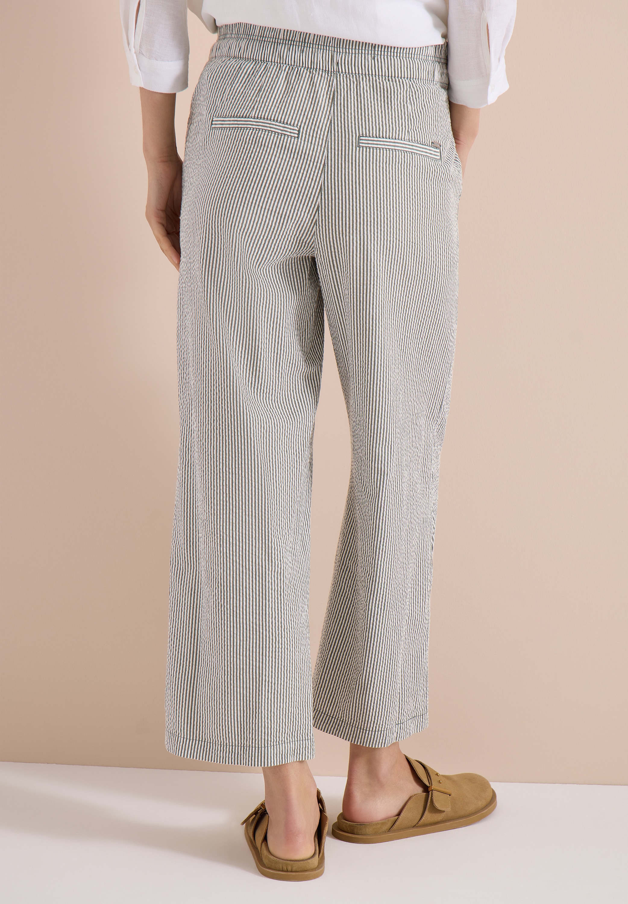 Cecil Stoffhose  mit Wide Legs