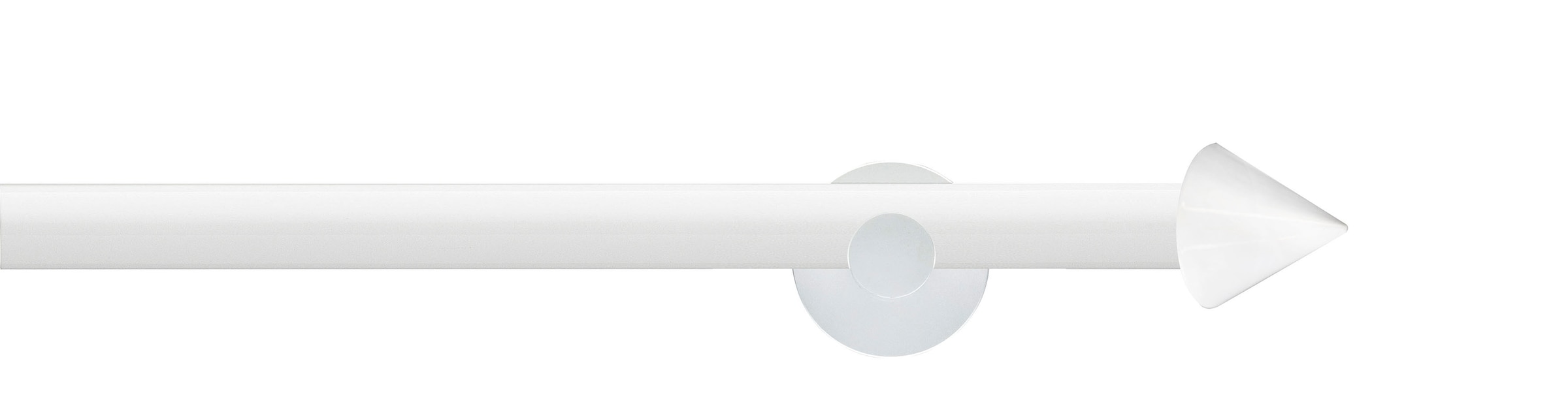 GARESA Gardinenstange "WHITE" Ø 20 mm 2 läufig-läufig Wunschmaßlänge Vorhan günstig online kaufen
