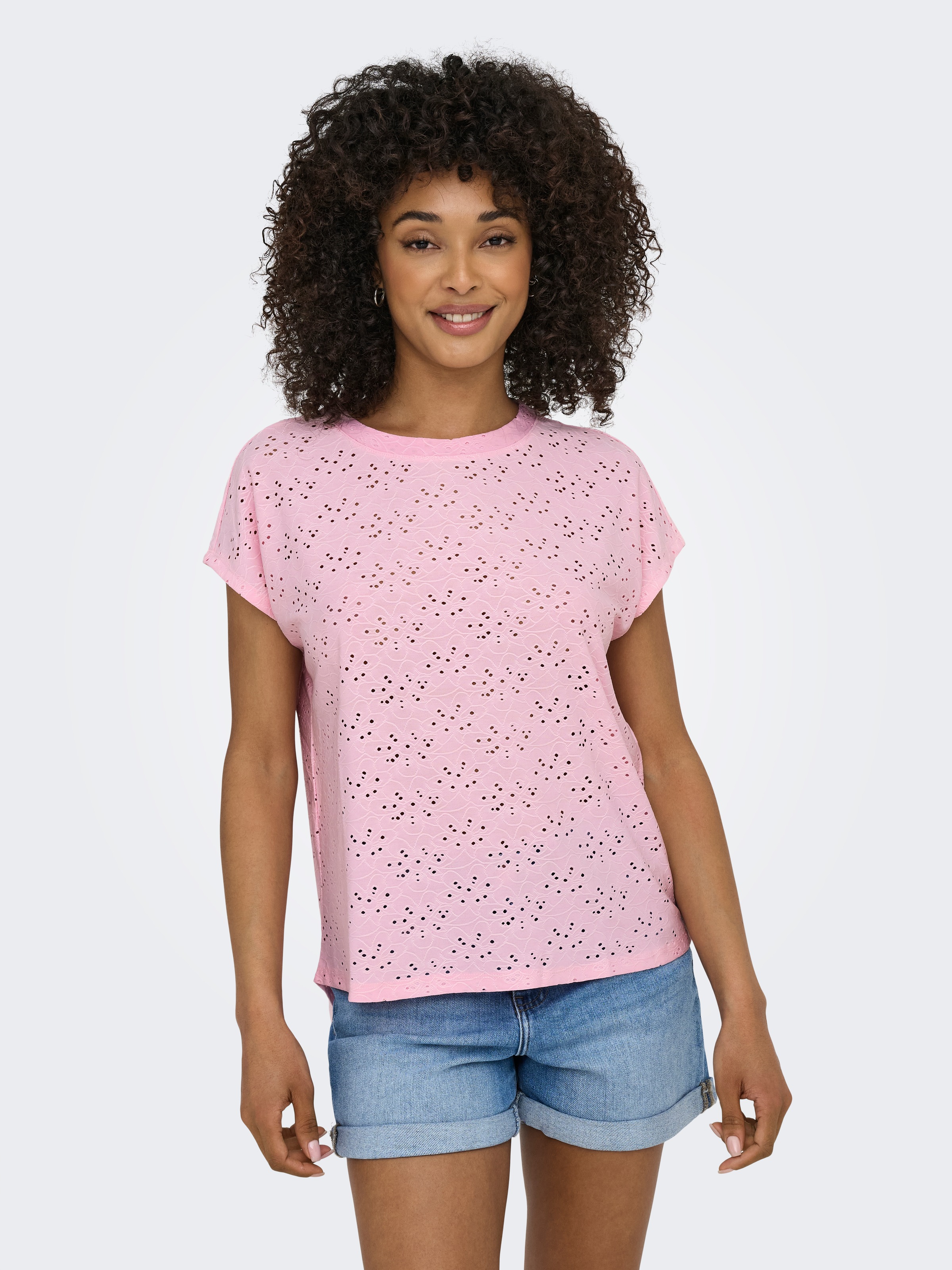 ONLY Kurzarmshirt "ONLSMILLA LIFE S/S TOP JRS NOOS" regular fit, modisch, S günstig online kaufen