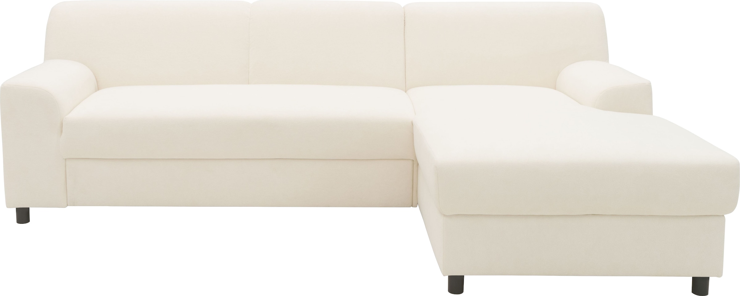INOSIGN Ecksofa »Turah 2, L-Form, in Cord u. wasserabweisender Microfaser, Federkern«, B/T/H: 241/146/79 cm, incl. Zierkissen, wahlweise mit Bettfunktion