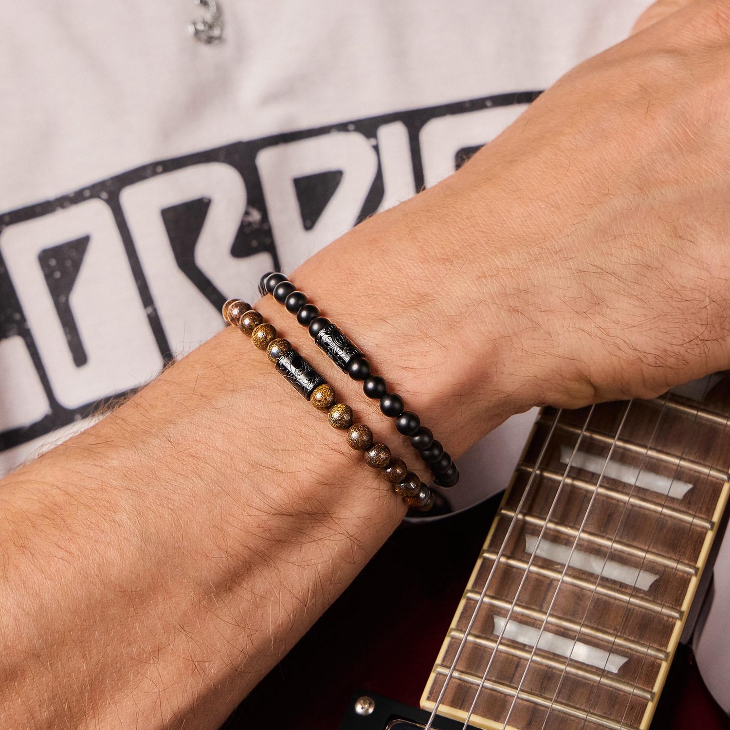 Amor Armband »Scorpions by Amor« mit Onyx