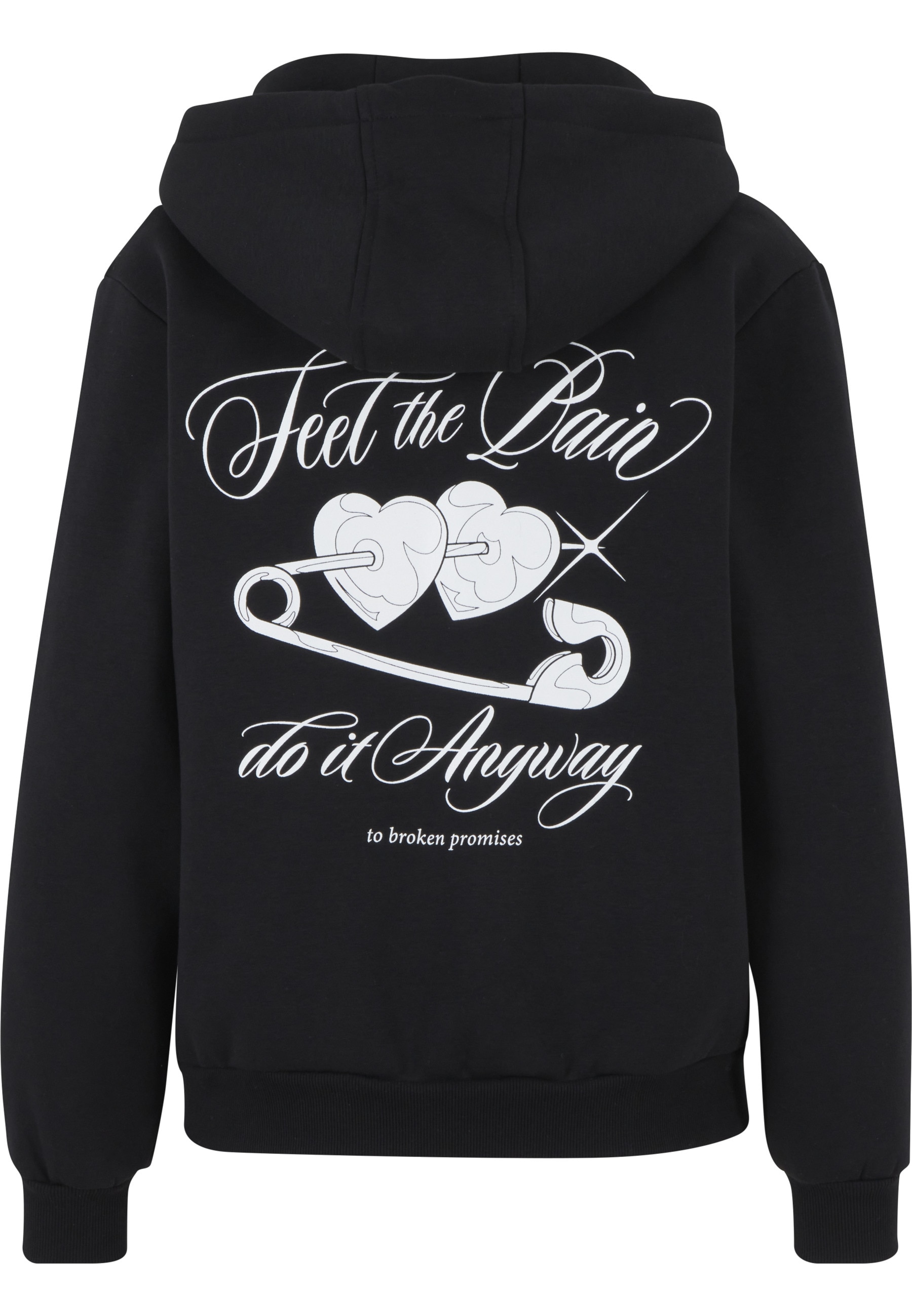 Miss Tee Sweatjacke »Miss Tee Feel The Pain Ladies Fluffy Zip Hoody«