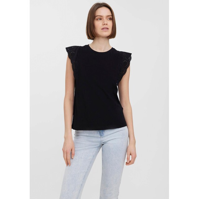 Vero Moda Rundhalsshirt »VMHOLLYN SS TOP« online bestellen | BAUR