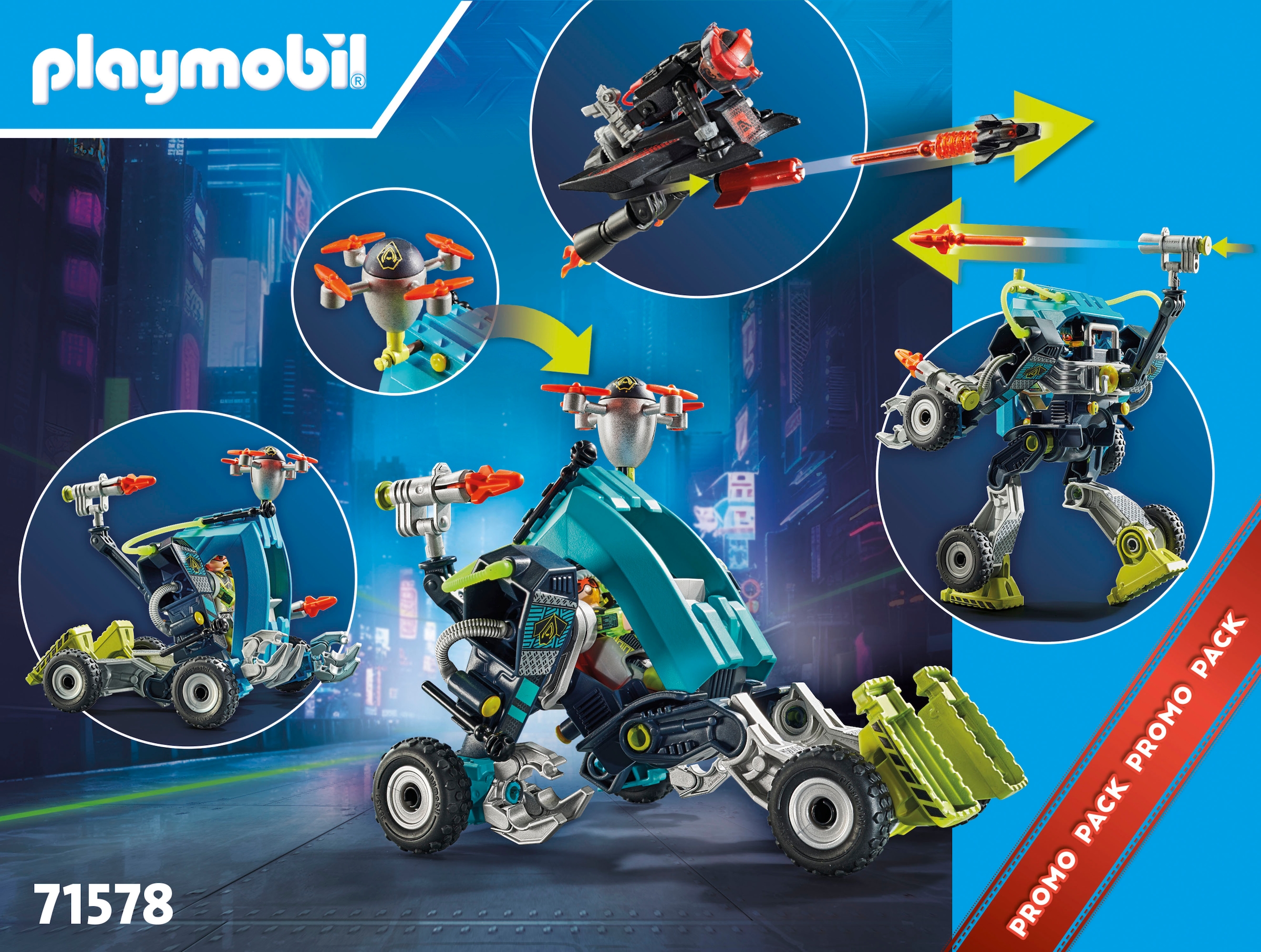 Playmobil® Konstruktions-Spielset »Roboter vs. Fluggleiter (71578), myLife«, (96 St.), Made in Europe