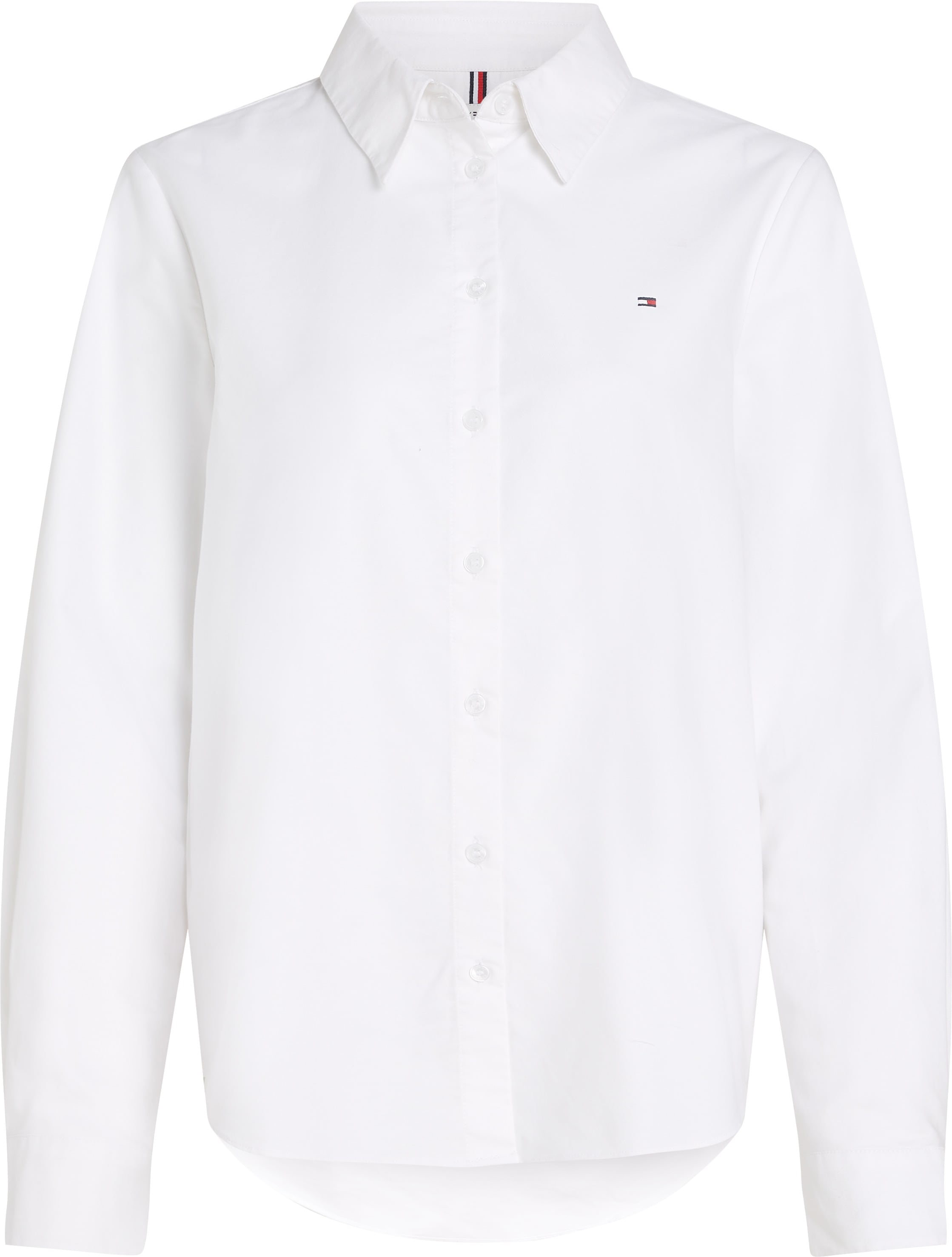 Tommy Hilfiger Hemdbluse »OXFORD RELAXED FIT SHIRT«, mit aufgestickter Flag