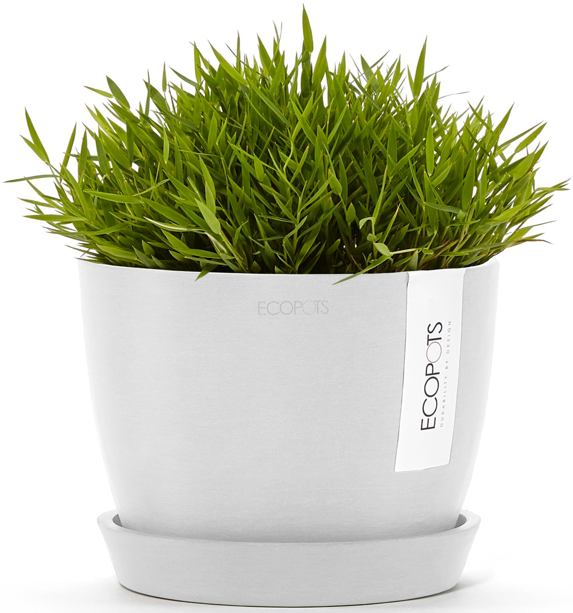 ECOPOTS Blumentopf »Stockholm Mini 16 Weiß«, für innen und außen: frostsicher, bruchsicher und lichtbeständig