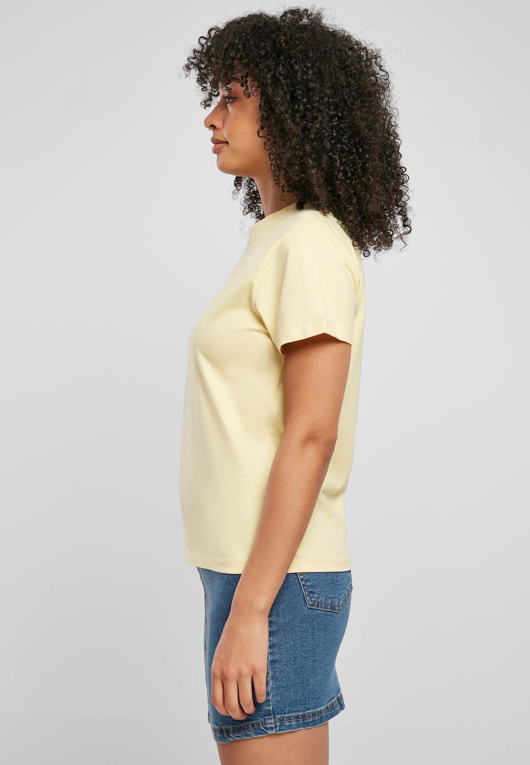 Karl Kani T-Shirt »Karl Kani Damen KW221-001-2 Small Signature Tee light yellow«, (1 tlg.)