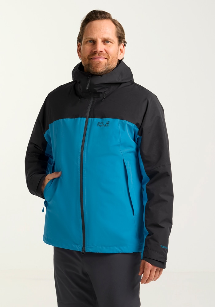 Jack Wolfskin 3-in-1-Funktionsjacke »WILD PLACES 3IN1 JKT M«, mit Kapuze