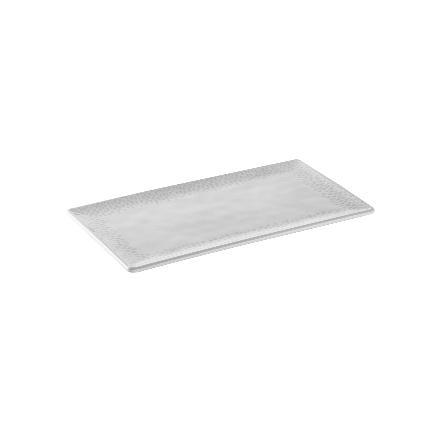 APS Tablett Melamin, weiß, grau
