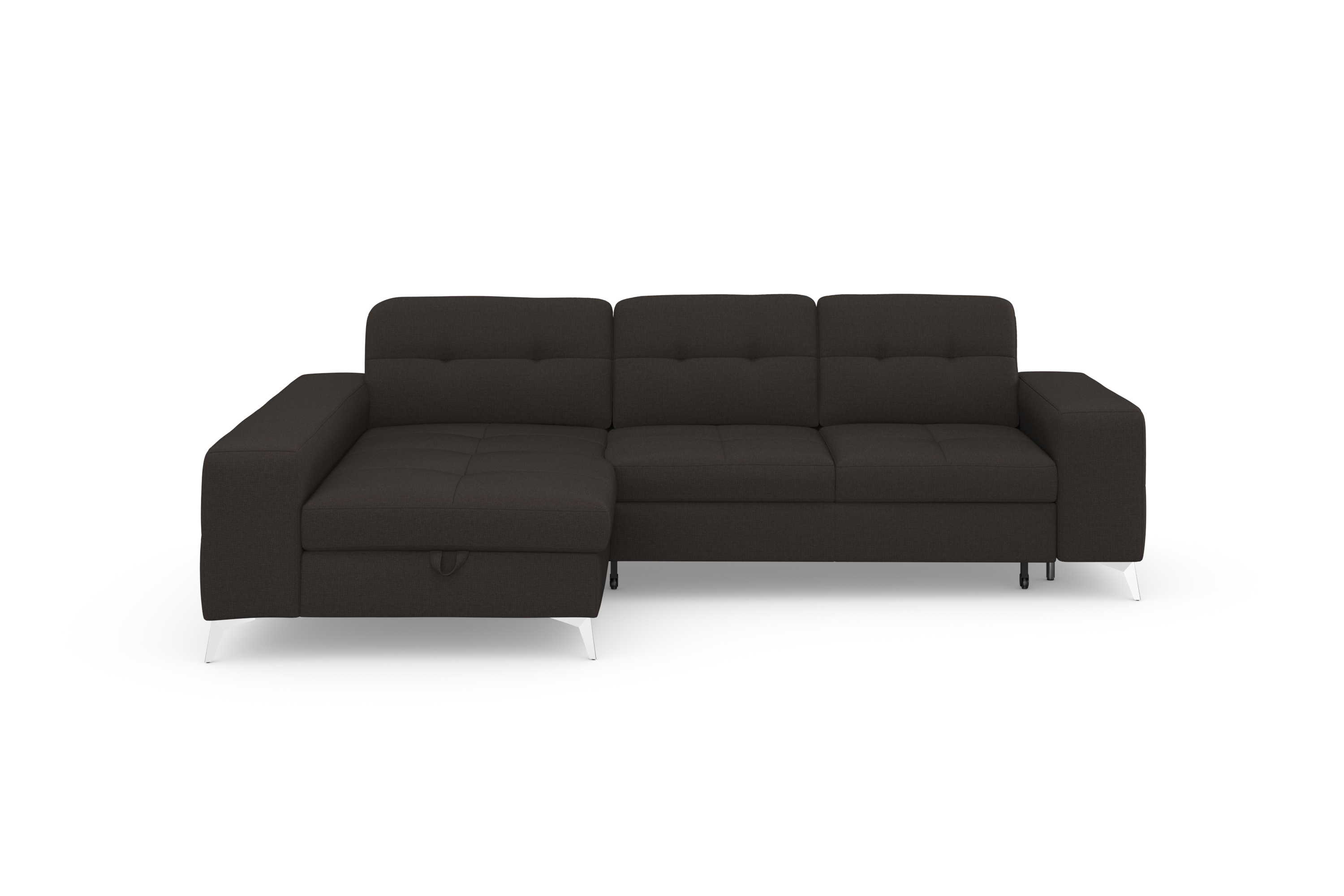 sit&more Ecksofa "Baviene L-Form" inklusive Sitztiefenverstellung & Federkern, optional Schlaffunktion