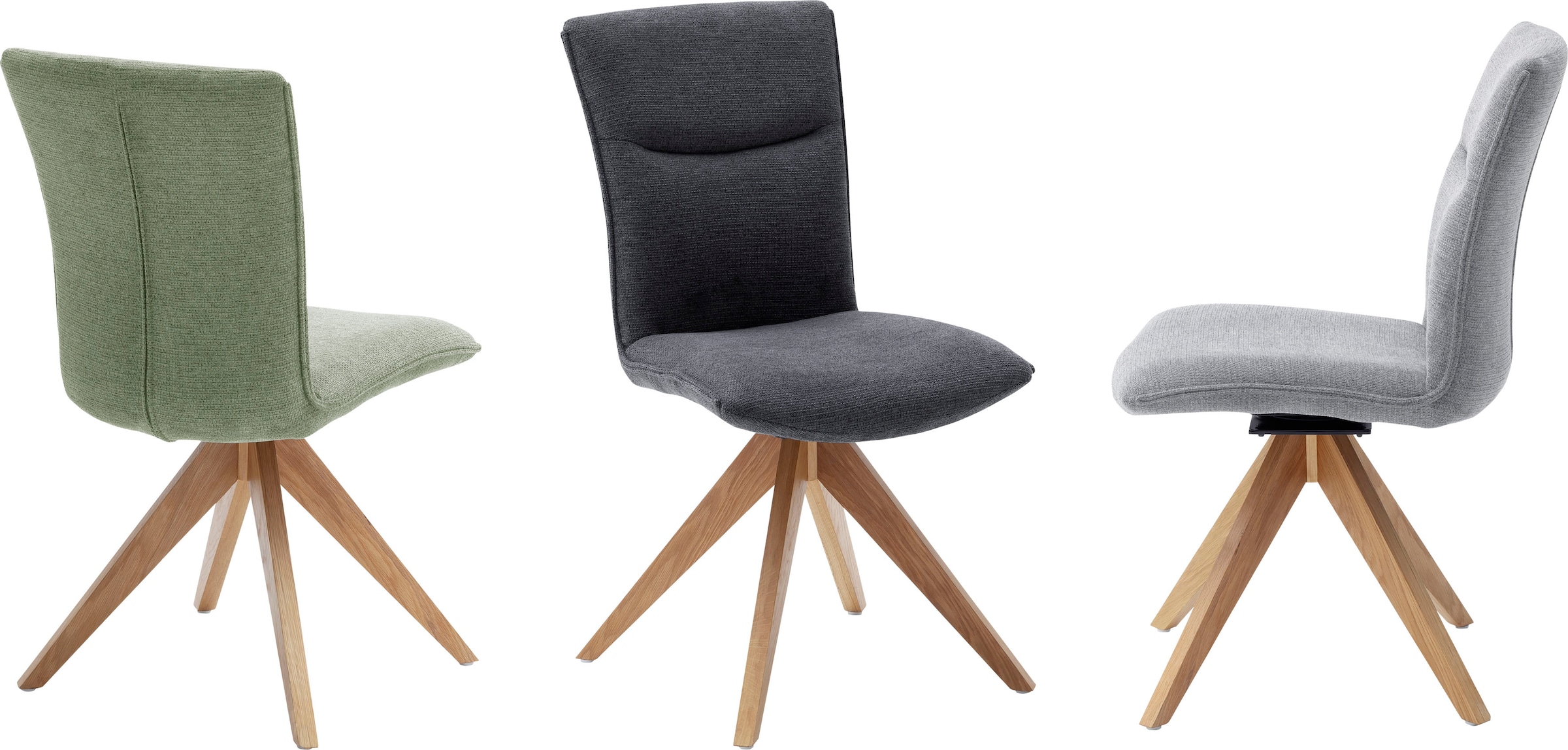 MCA furniture Esszimmerstuhl kg kaufen BAUR 120 180° drehbar, Optik, in Chenille Stoffbezug 2er 2 | Set, St., (Set), »Odense«, bis