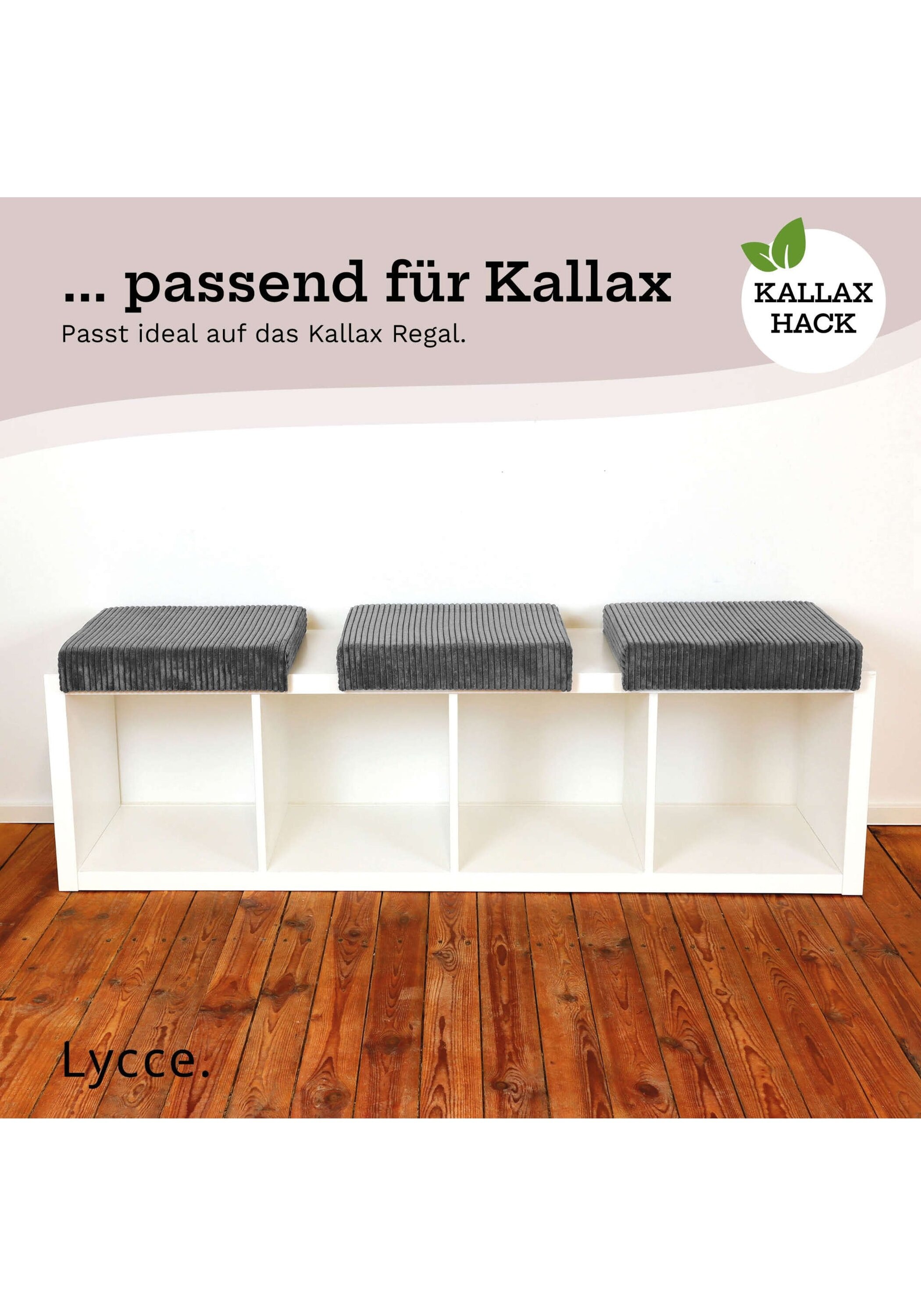 Lycce Bankauflage »Bankauflage Bankauflage Klemmkissen 1 Leiste 1er Pack« 3