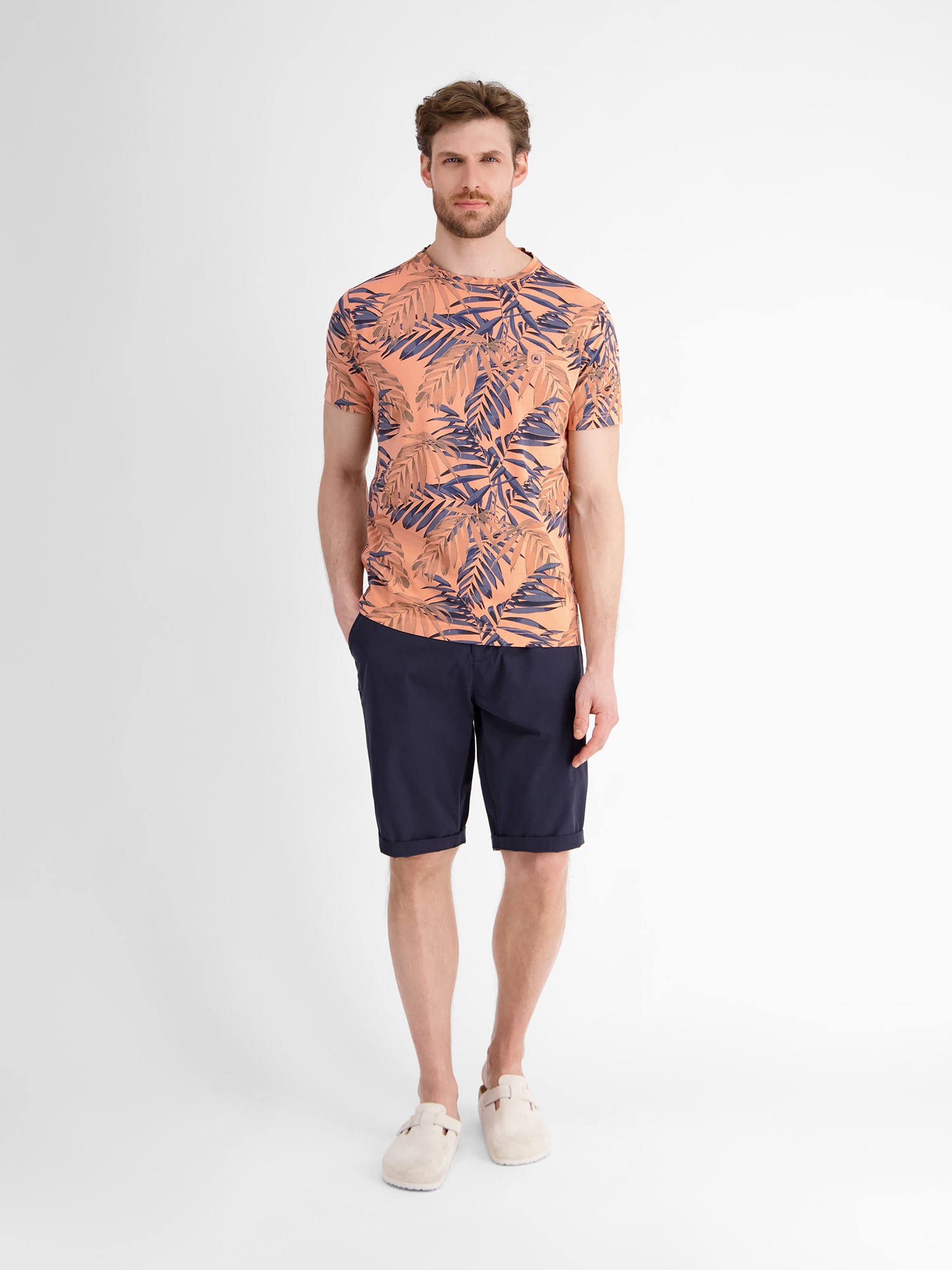 LERROS T-Shirt »LERROS Herren T-Shirt, sommerlich floral bedruckt«