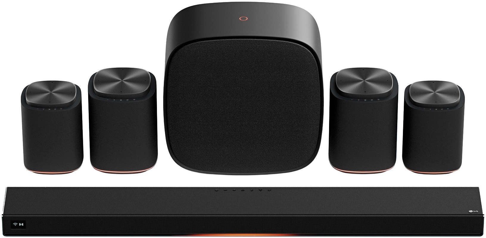 LG Lautsprecher »Sound Suite M5« 11.1.4 (Bluetooth | WLAN Beleuchtungseffekte 60 W) unterstützt Dolby Atmos FlexConnect-Technologie