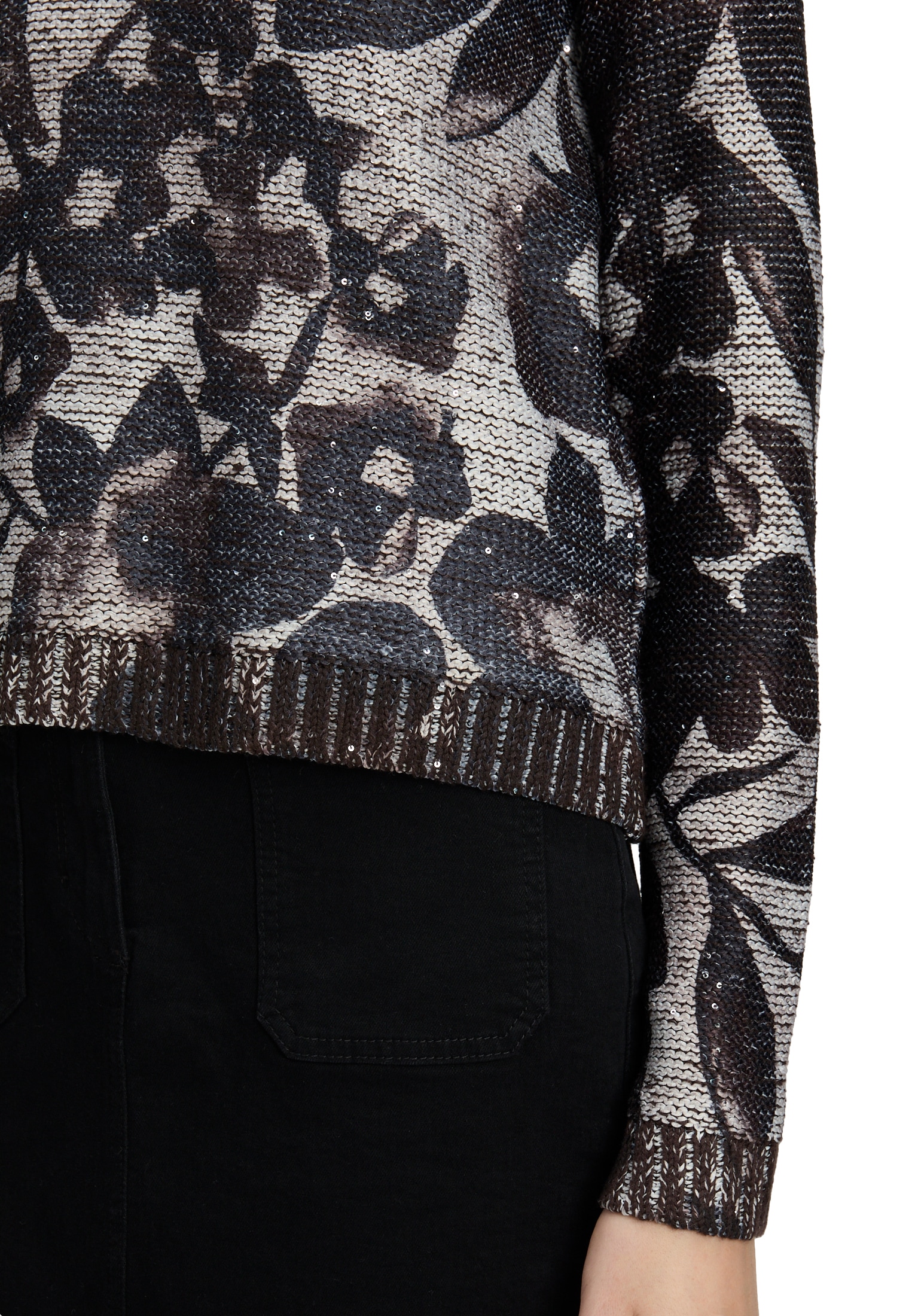 Betty Barclay Strickpullover »Betty Barclay Damen Grobstrick-Pullover mit Pailletten«, (1 tlg.)