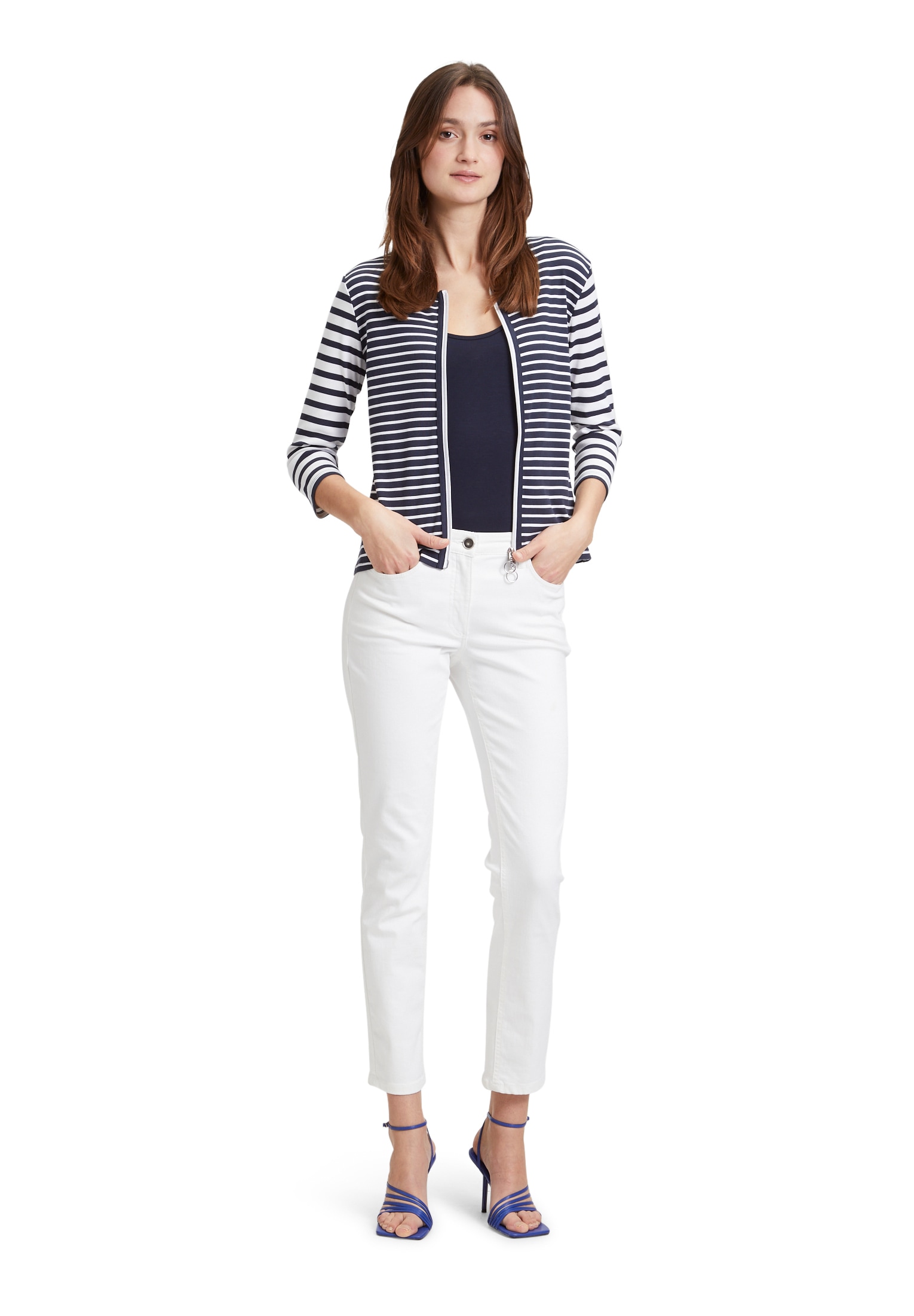 Betty Barclay Shirtjacke »Betty Barclay Shirtjacke mit Rippenstruktur«, (1 tlg.), Materialmix