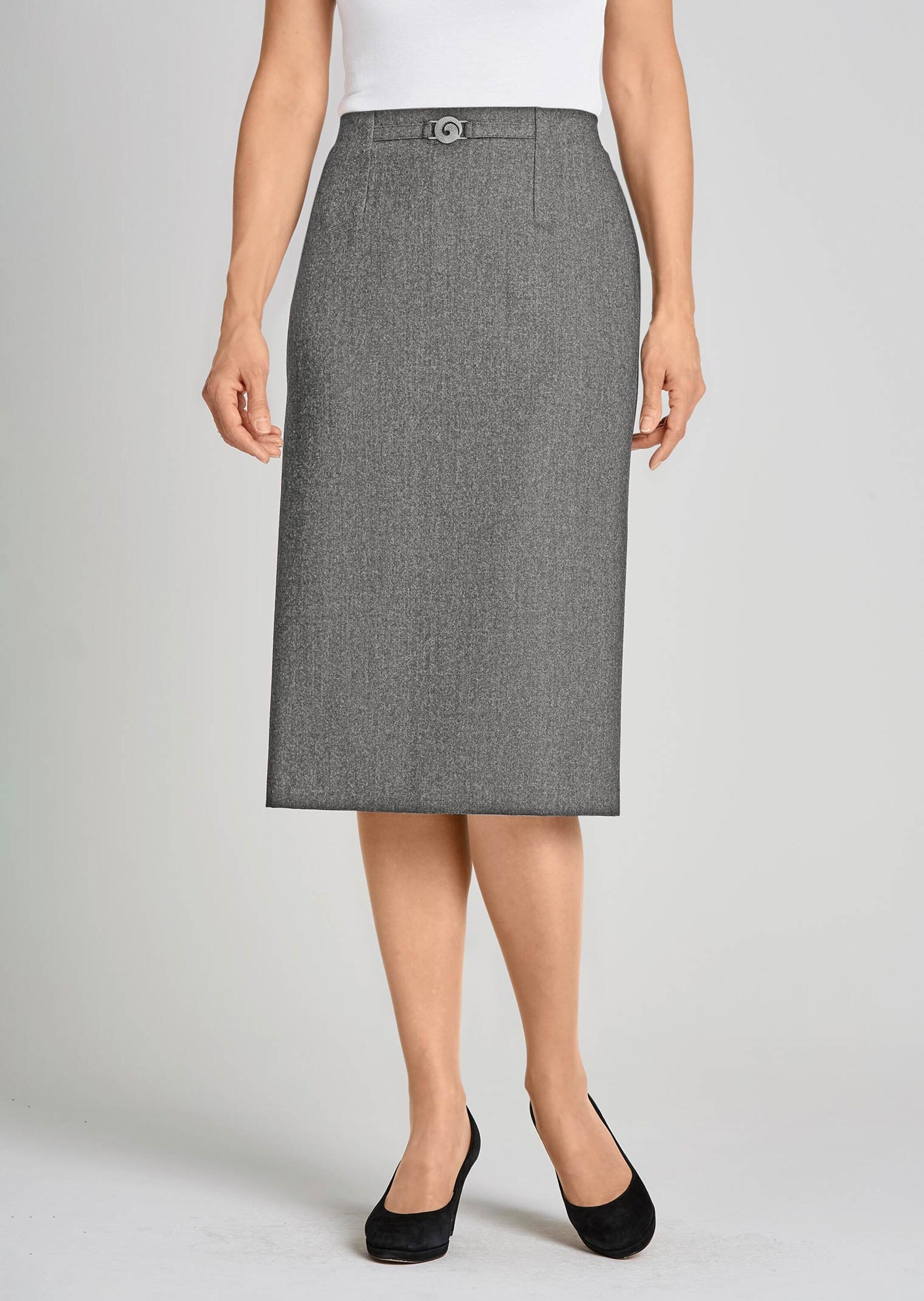 GOLDNER Midirock "Kurzgröße Klassischer Schurwoll-Schlupfrock" günstig online kaufen