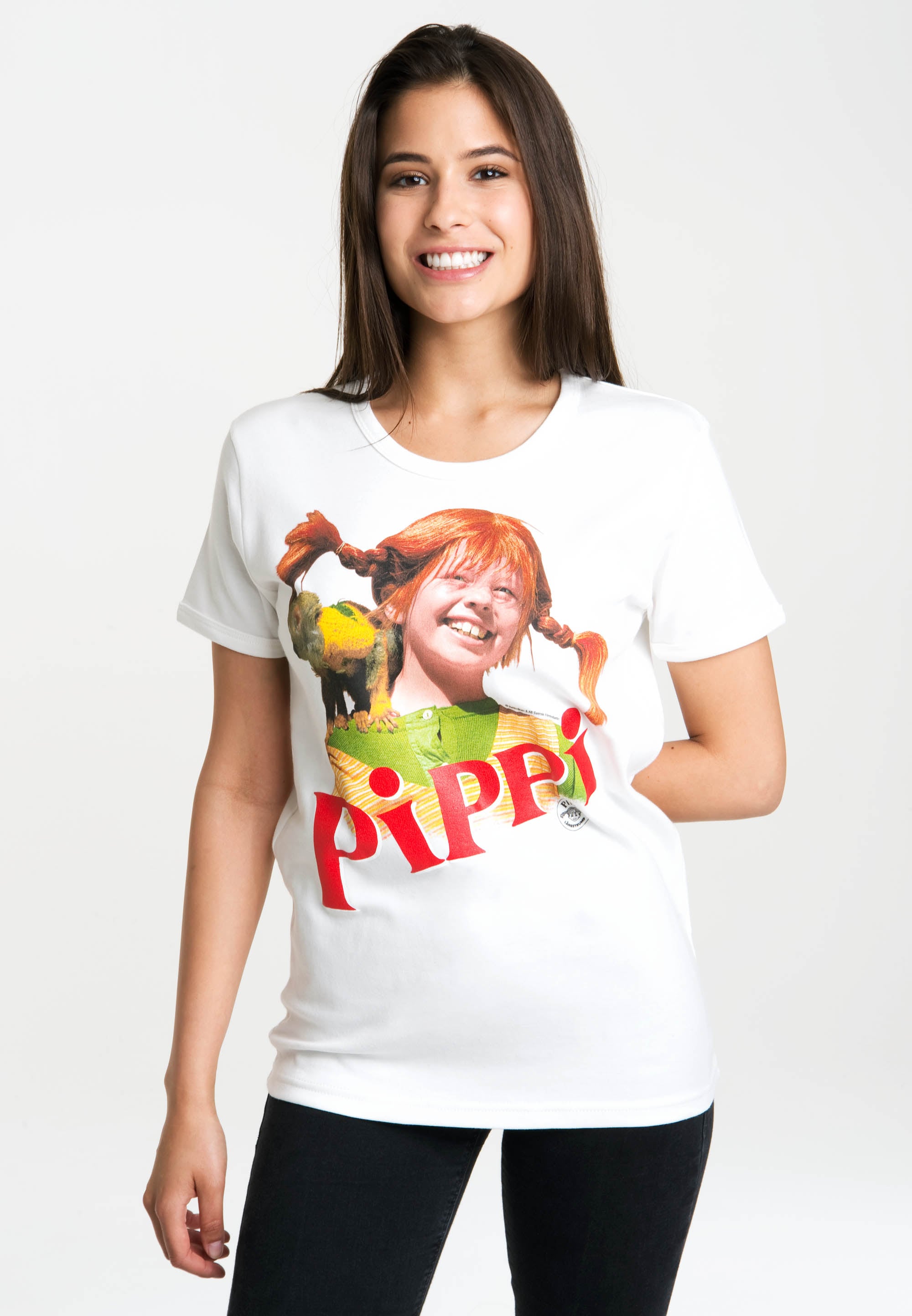 LOGOSHIRT T-Shirt »Pippi Langstrumpf«, mit lizenziertem Originaldesign  bestellen | BAUR