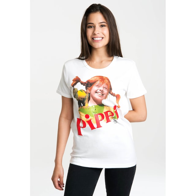 LOGOSHIRT T-Shirt »Pippi Langstrumpf«, mit lizenziertem Originaldesign  bestellen | BAUR