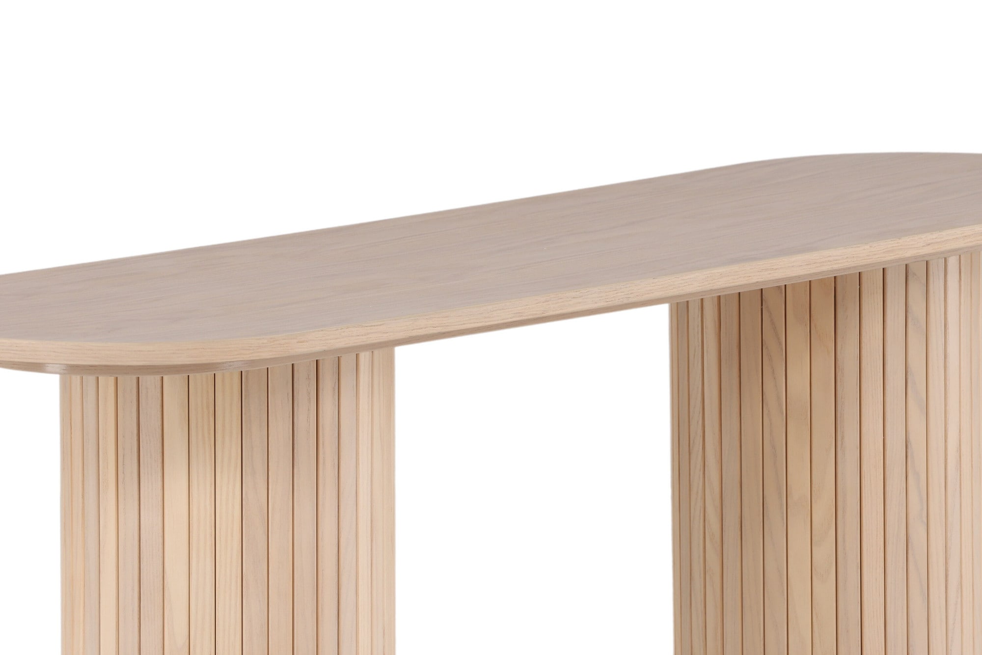 Venture Home Beistelltisch »Bianca, ovaler Konsolentisch mit Holzfurnier-Optik, 130 × 40 cm« Ablagetisch, Furnier, oval, hoch, geräumig, edel