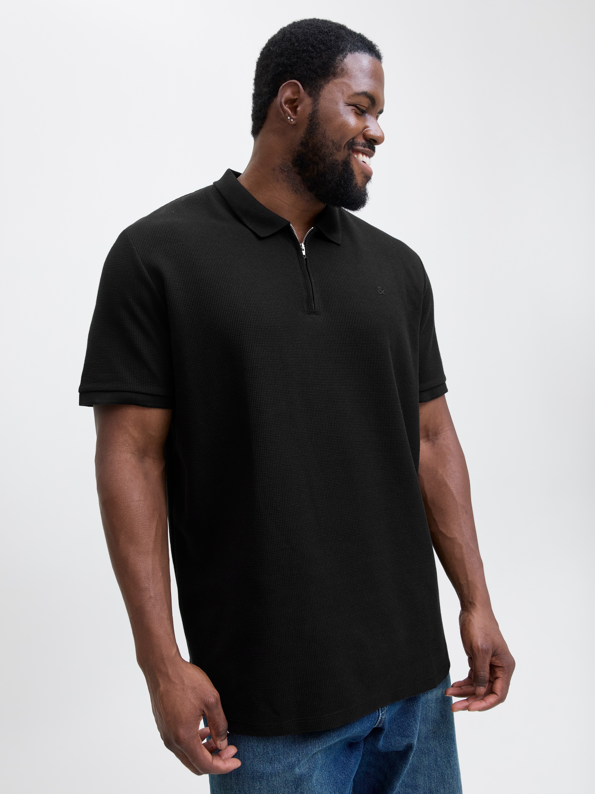 Jack & Jones PlusSize Poloshirt "JJEAUSTIN ZIP POLO SS NOOS PLS" günstig online kaufen