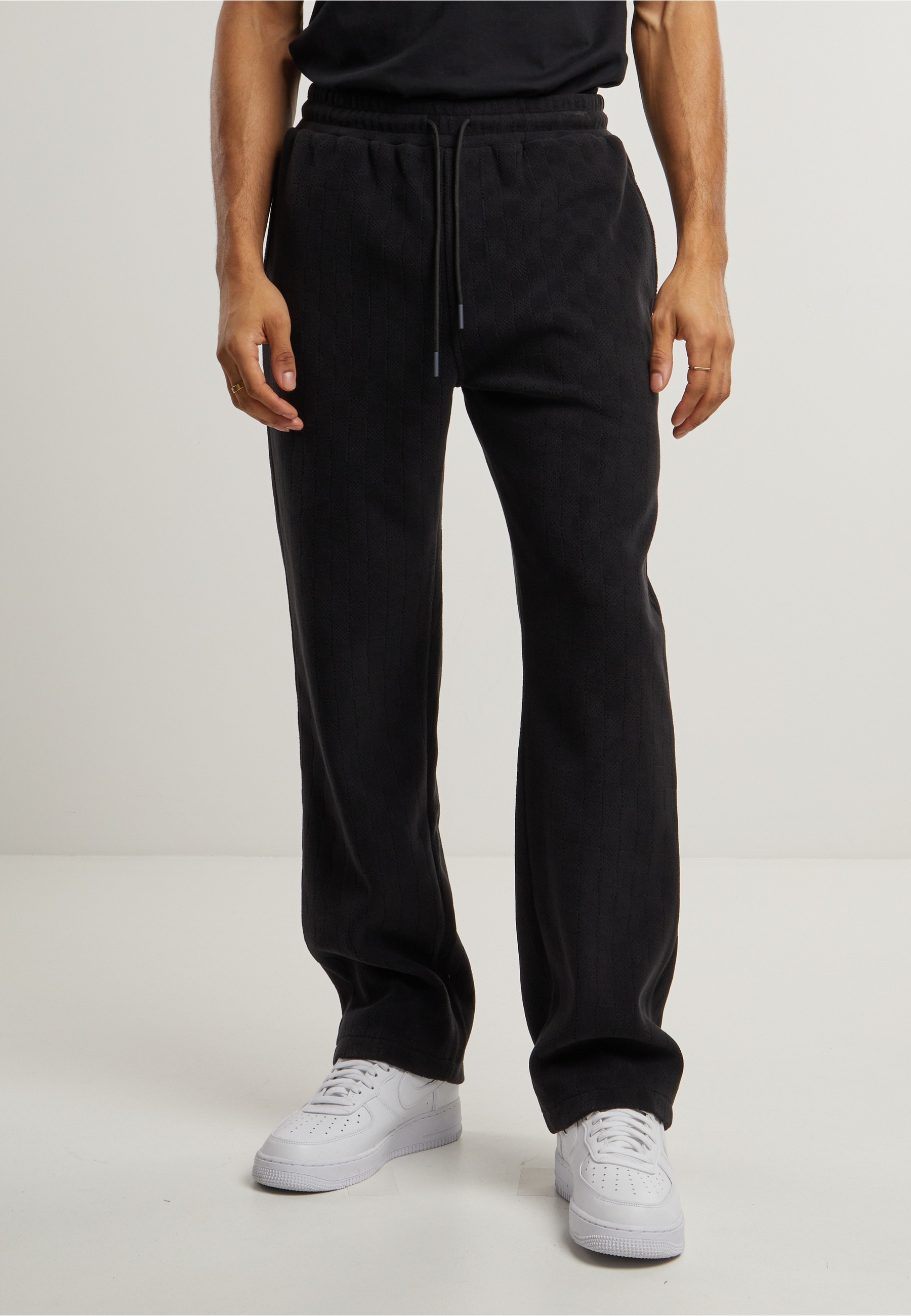 URBAN CLASSICS Jogginghose »Urban Classics Jacquard Velvet Wide Sweatpants«