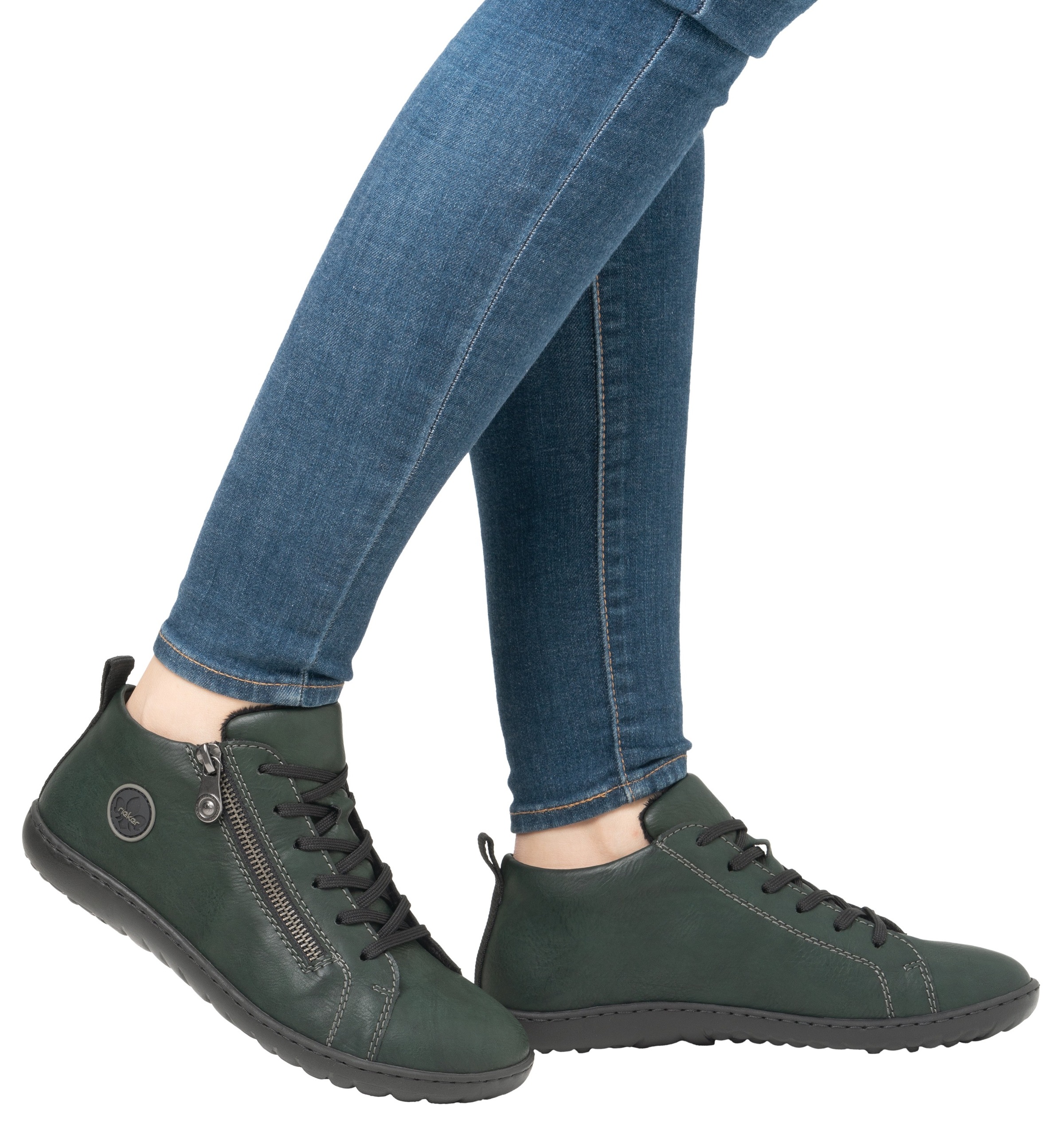 Rieker Sneaker, Freizeitschuh, Halbschuh, Schnürschuh in bequemer Form