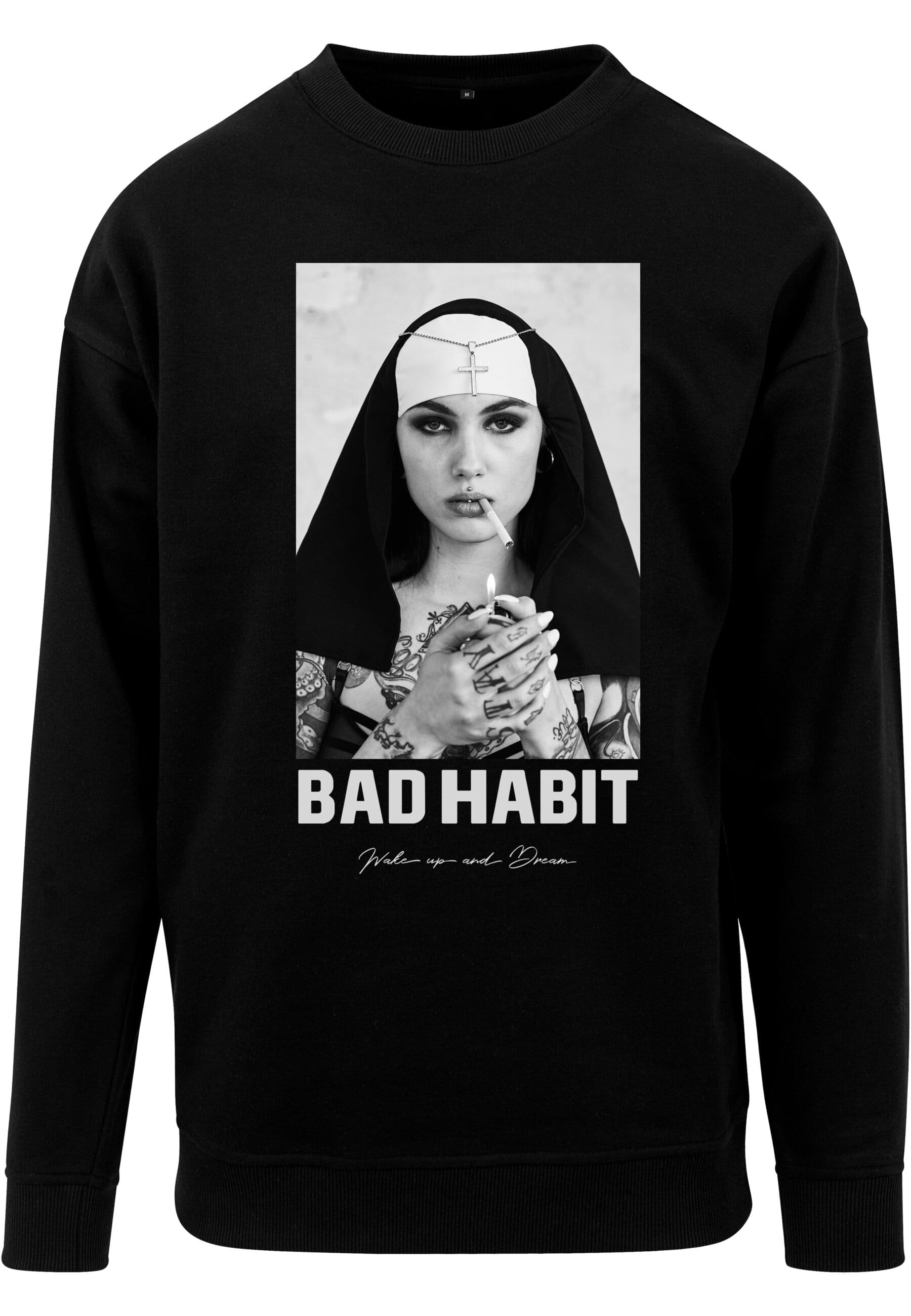 MisterTee Rundhalspullover »MisterTee Herren Bad Habit Crewneck«