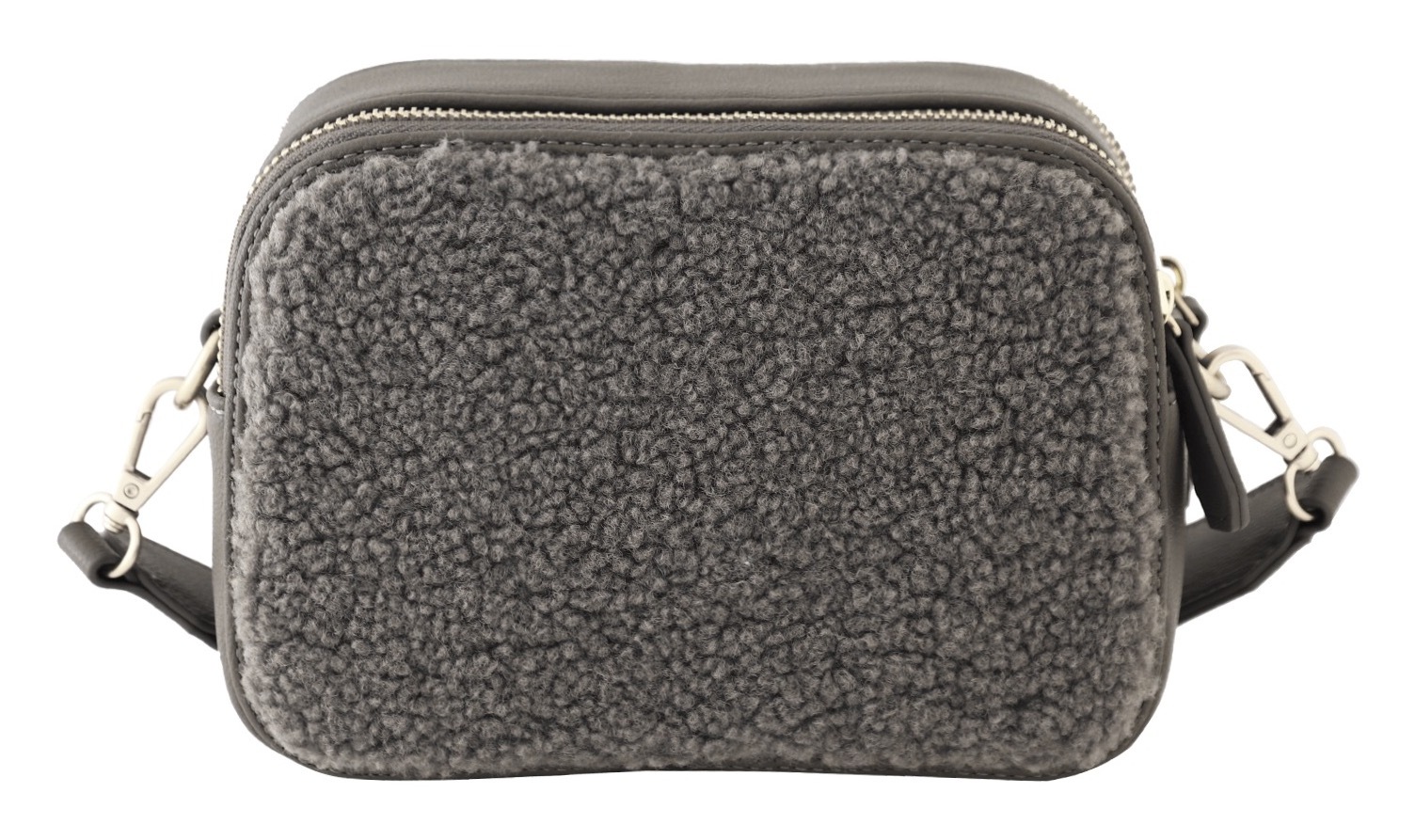 MARCO TOZZI Umhängetasche , Damen Kamerabag, Minibag im Teddy-Look