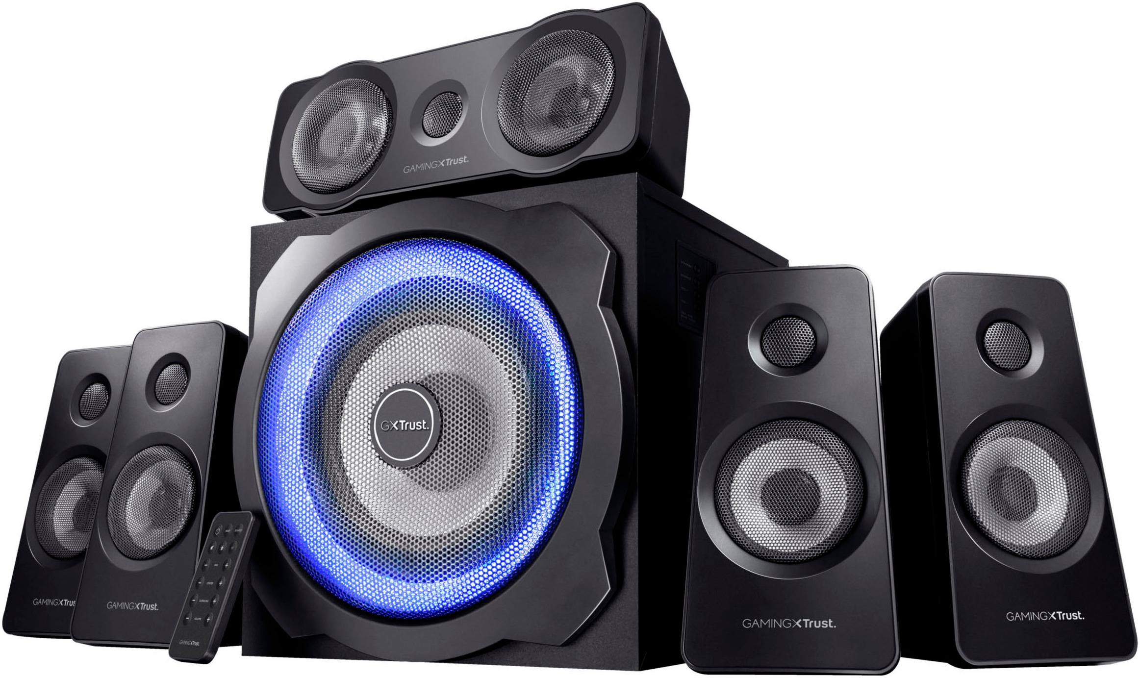 TRUST Lautsprechersystem "GXT 658 Tytan 5.1 Surround", schwarz, Lautsprecher