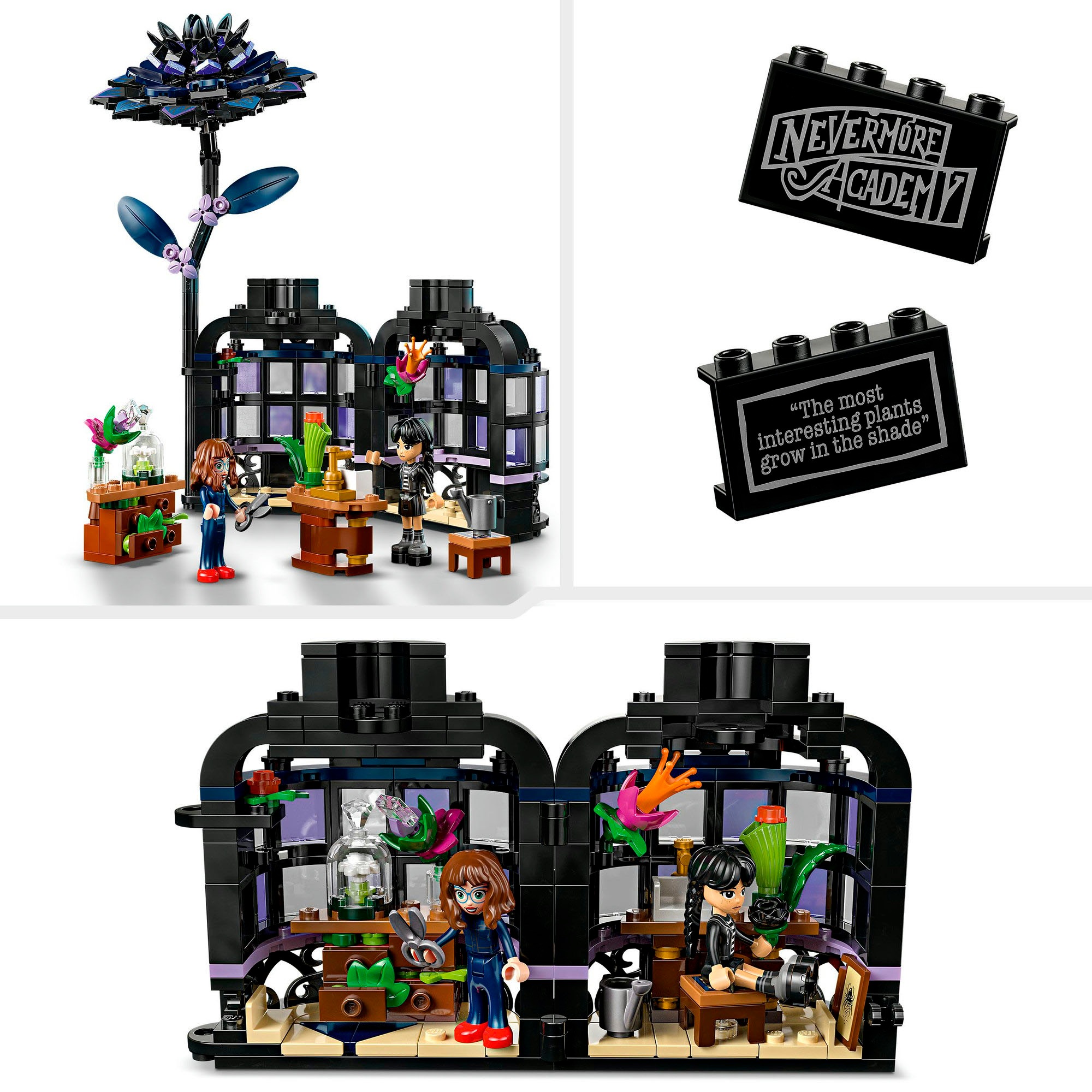 LEGO® Konstruktionsspielsteine »Schwarze Dahlie (76784), LEGO Wednesday«, (358 St.), Made in Europe