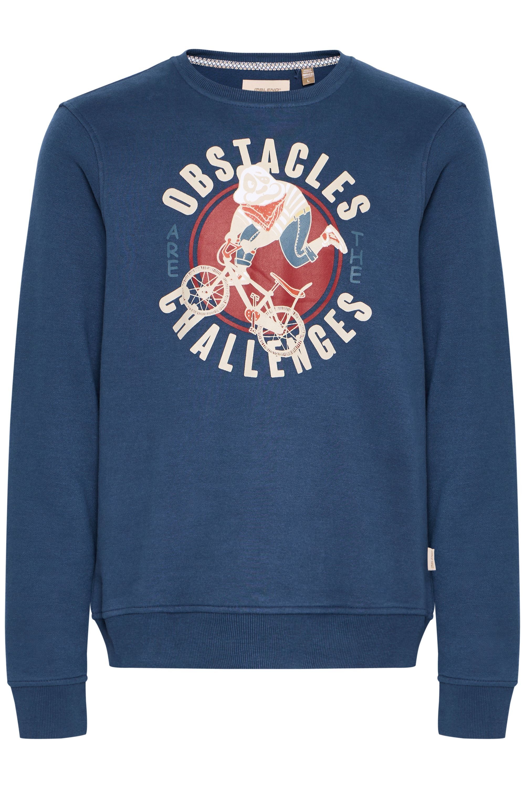 Blend Rundhalspullover "BHSweatshirt", Lässiger Sweatpullover mit Print günstig online kaufen