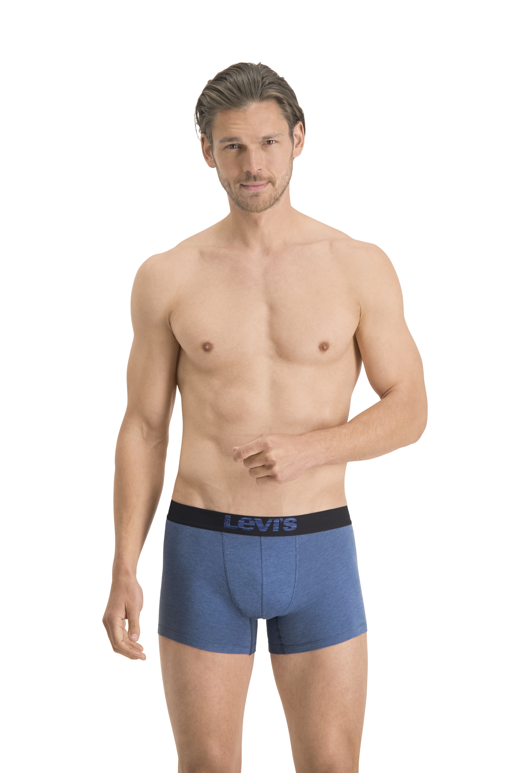 Levi's® Boxershorts »LEVIS MEN OPT ILL BOXER BRIEF ORG CO 2P«, (2er Pack), mit breitem Logobund