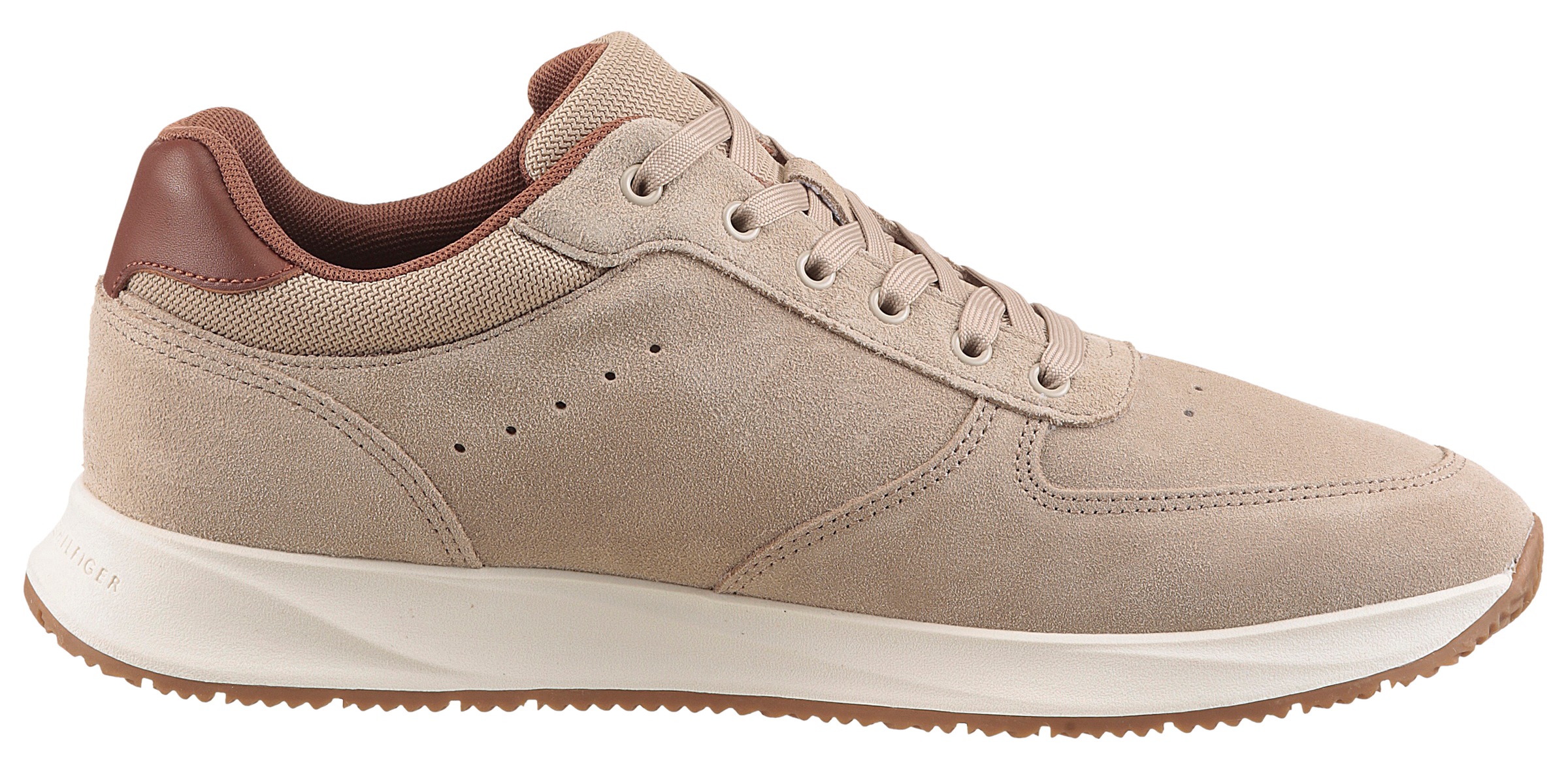 Tommy Hilfiger Sneaker »PREMIUM SUEDE HYBRID«, Freizeitschuh, Halbschuh, Schnürschuh, weiche Schaftrand-Polsterung