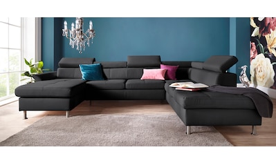 exxpo - sofa fashion Wohnlandschaft, inkl. Kopf- bzw. Rückenverstellungwahlweise mit... kaufen