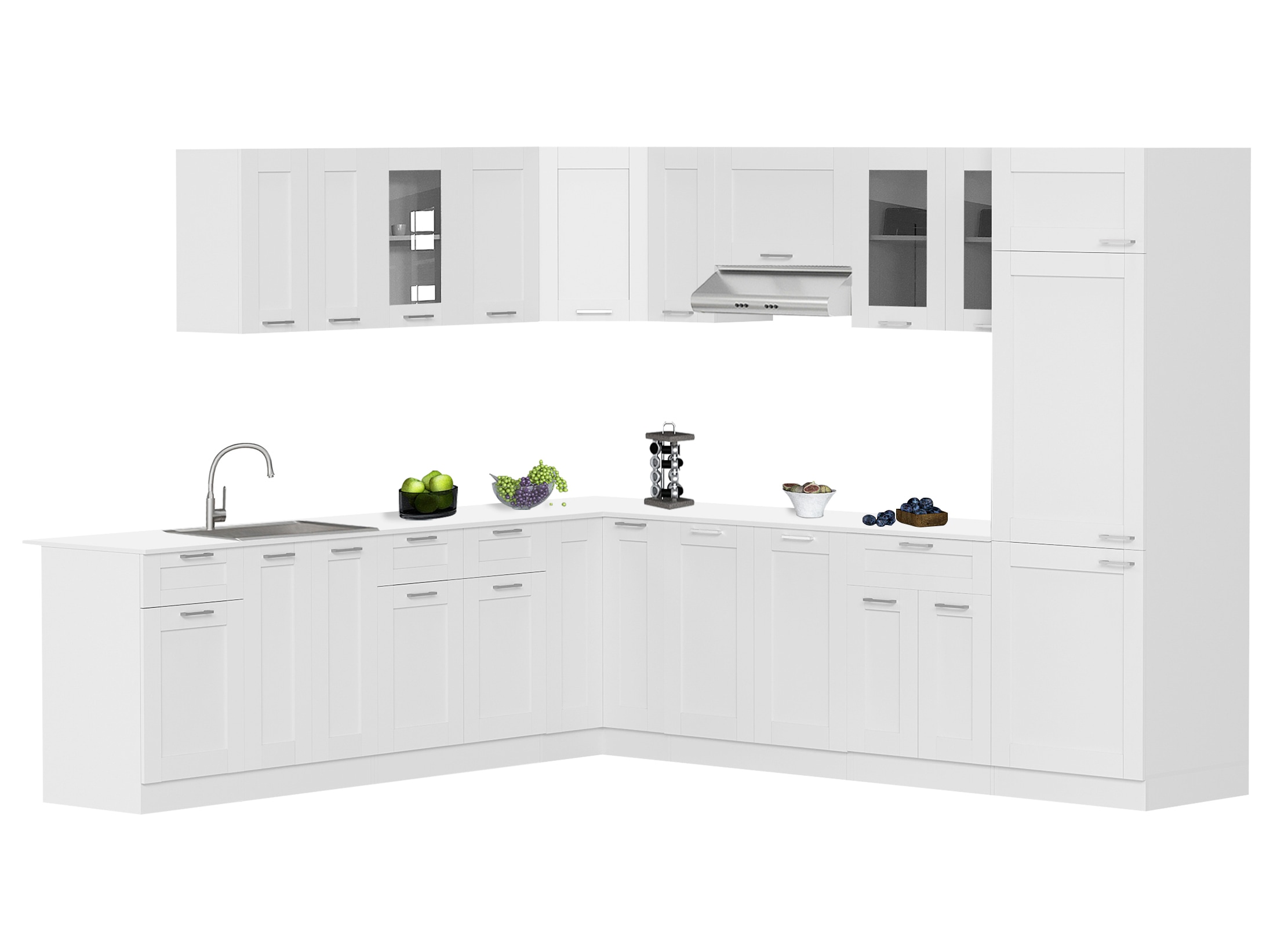 VCM Hängeschrank »VCM Küchenschrank hängend | Maße ca. H. 60 x B. 40 x T. 31 cm | Hängeschrank mit Glas im Landhaus Stil | Küchenmöbel ¿ Colura«, (1 St.)