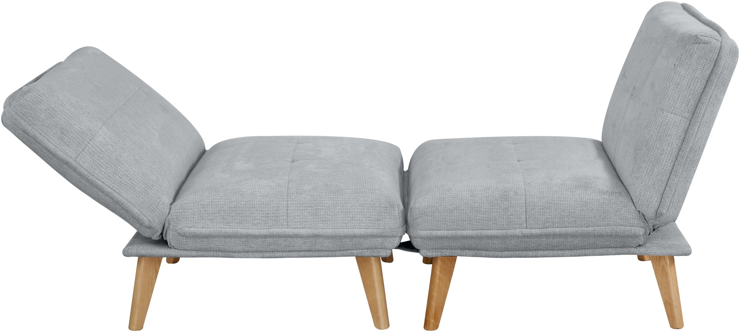 INOSIGN Sessel »DELANEY Schlafsofa, bestehend aus 2 Modulen, mit Schlaffunktion«, Bettsofa, Schlafsessel, Klappsofa, erweiterbar, in Webstoff