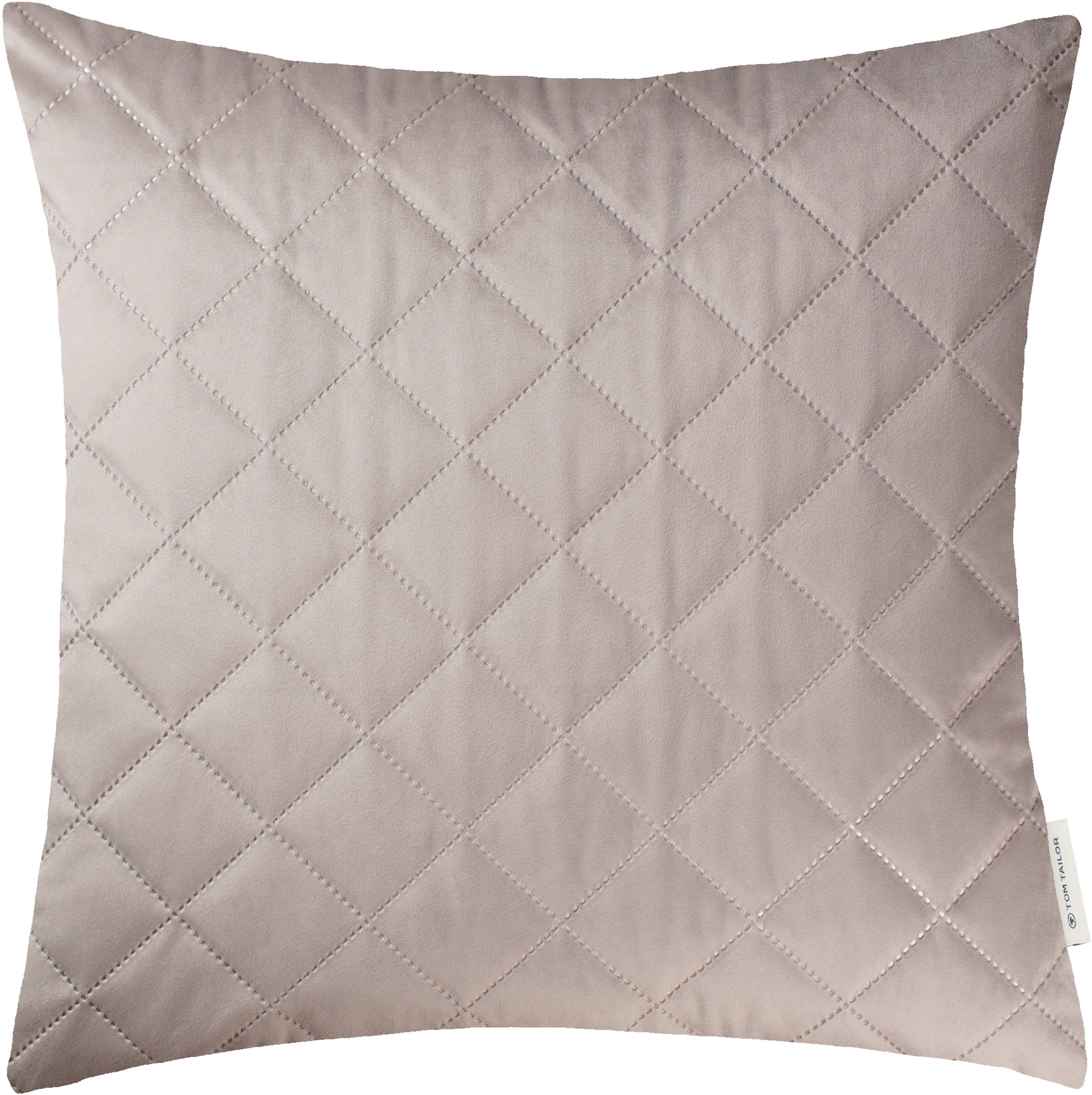 TOM TAILOR HOME "FrenchVelvet Quilt" Kissenhülle ohne Füllung, 1 Stück