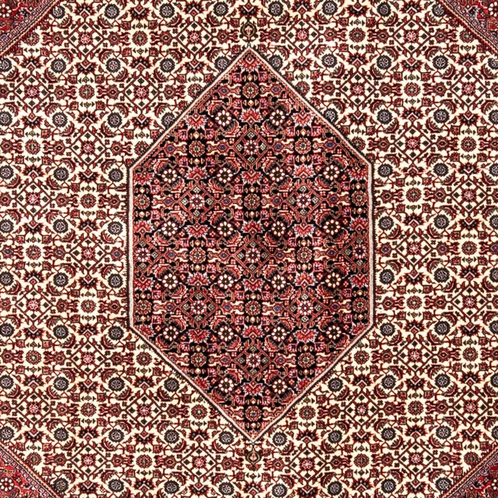 Wohnen Teppiche morgenland Wollteppich »Bidjar Takab Medaillon Rosso 343 x 253 cm«, rechteckig, 1,3 mm Höhe, Unikat mit Zertifik