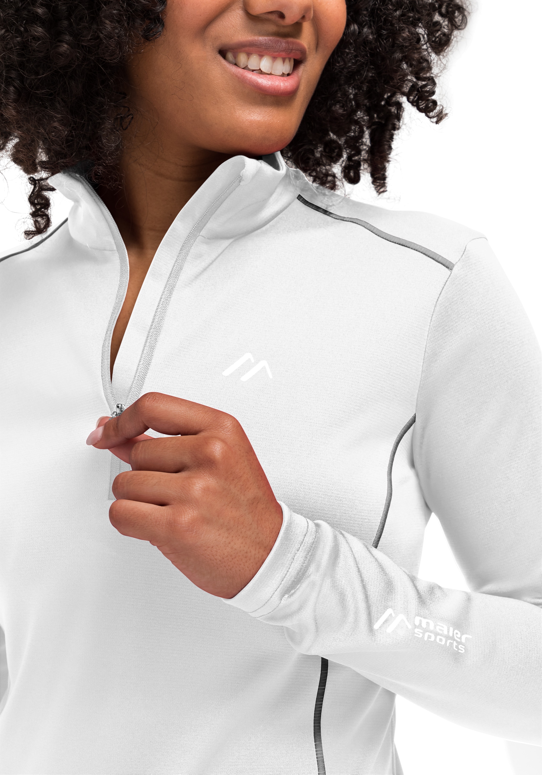 Maier Sports Fleecepullover pflegeleichtes »Jenna Rec«, elastisches kaufen Fleece und BAUR für Damen Midlayer, | Half-Zip