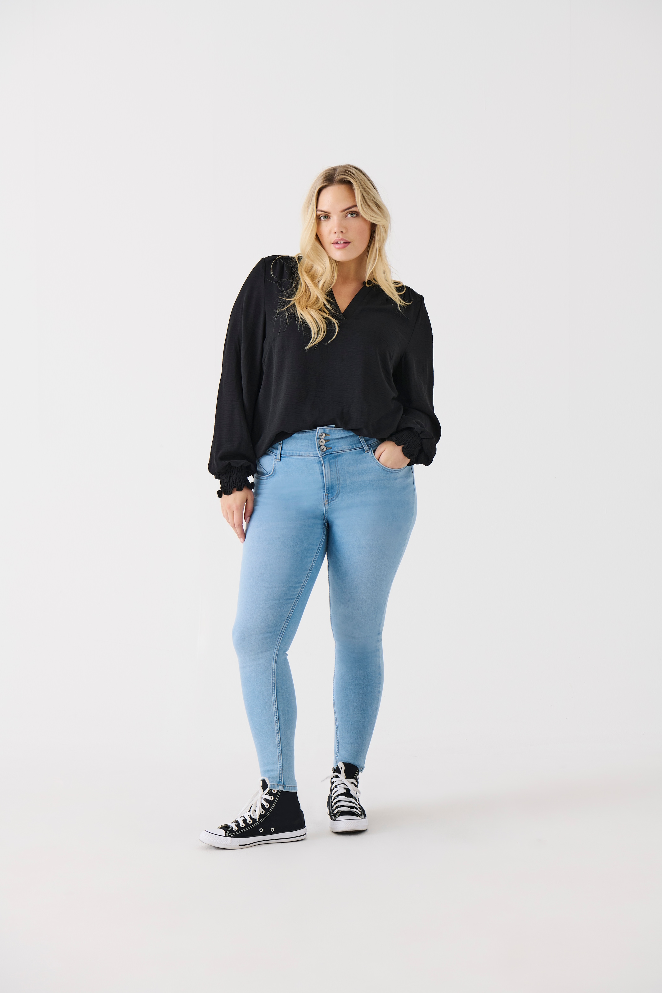 ONLY CARMAKOMA High-waist-Jeans »CARANNA HW SKINNY AN...