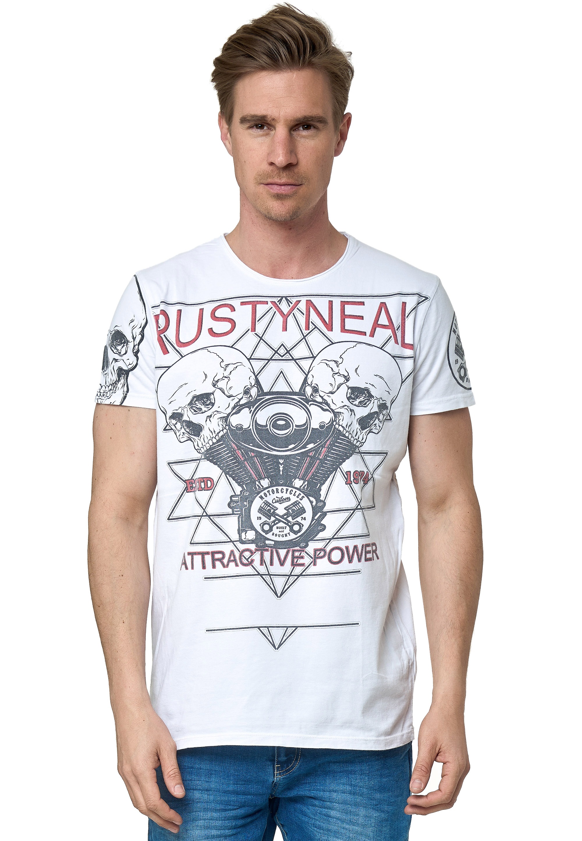 Rusty Neal T-Shirt, mit coolem Frontprint