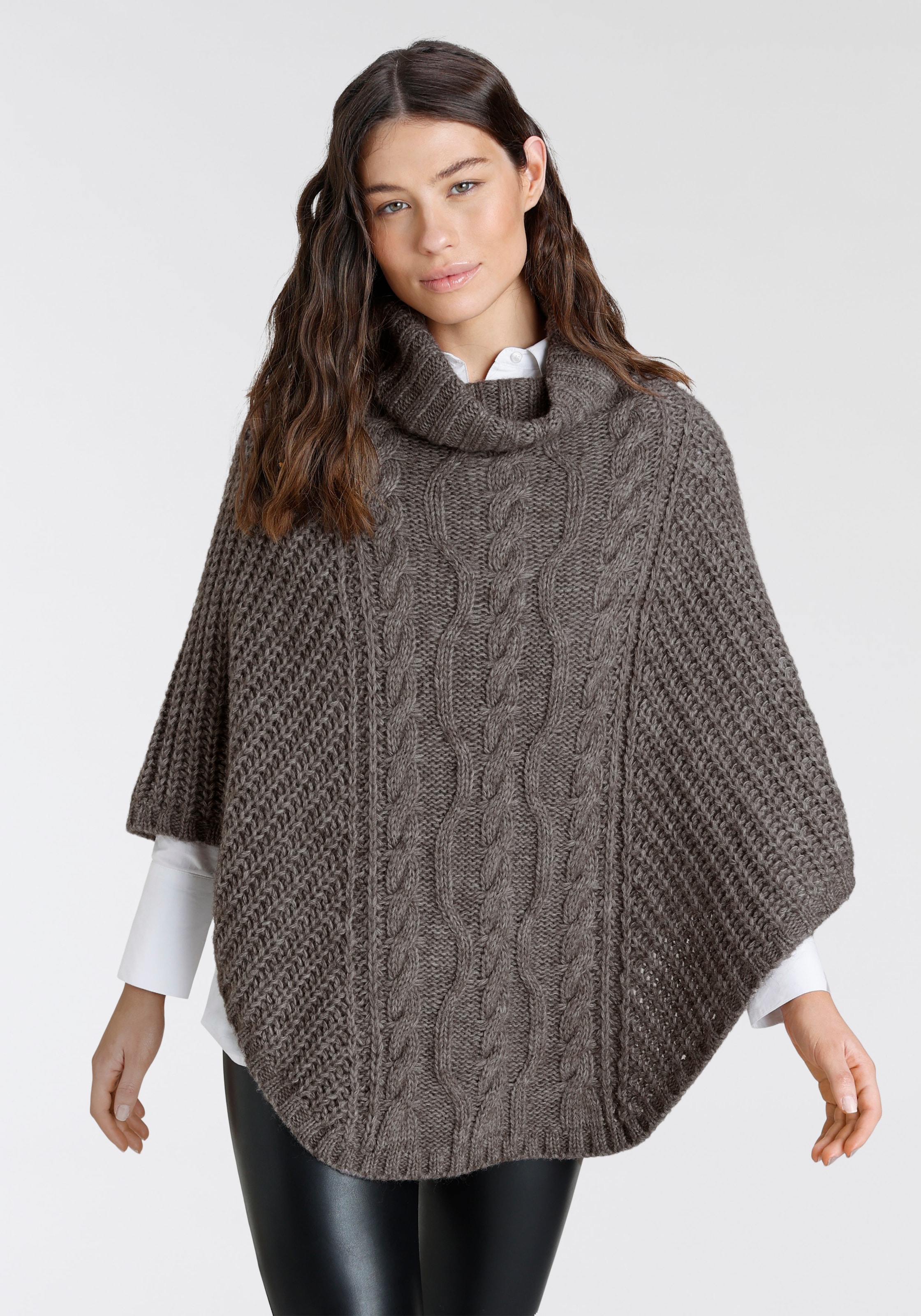 kaufen online Laura BAUR XXL-Schal, | Scott Strickponcho