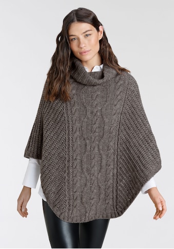 XXL-Schal, Strickponcho