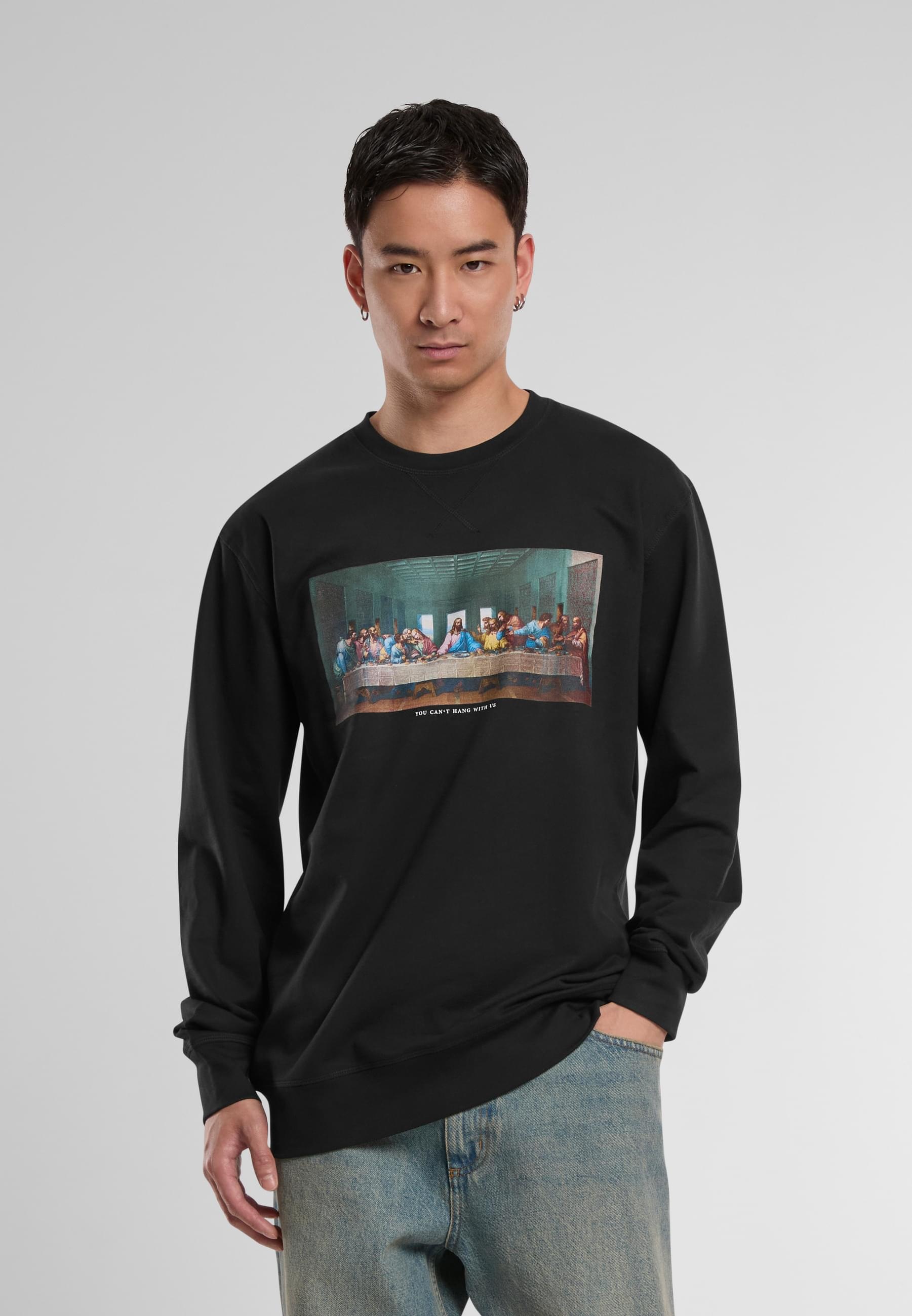 MisterTee Rundhalspullover »MisterTee Herren Can´t Hang With Us Crewneck«, (1 tlg.)