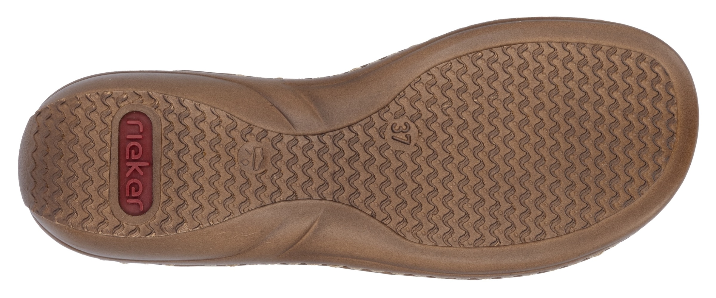 Rieker Sandale, Sommerschuh, Schlupfschuh, Sandalette mit praktischen Gummizügen