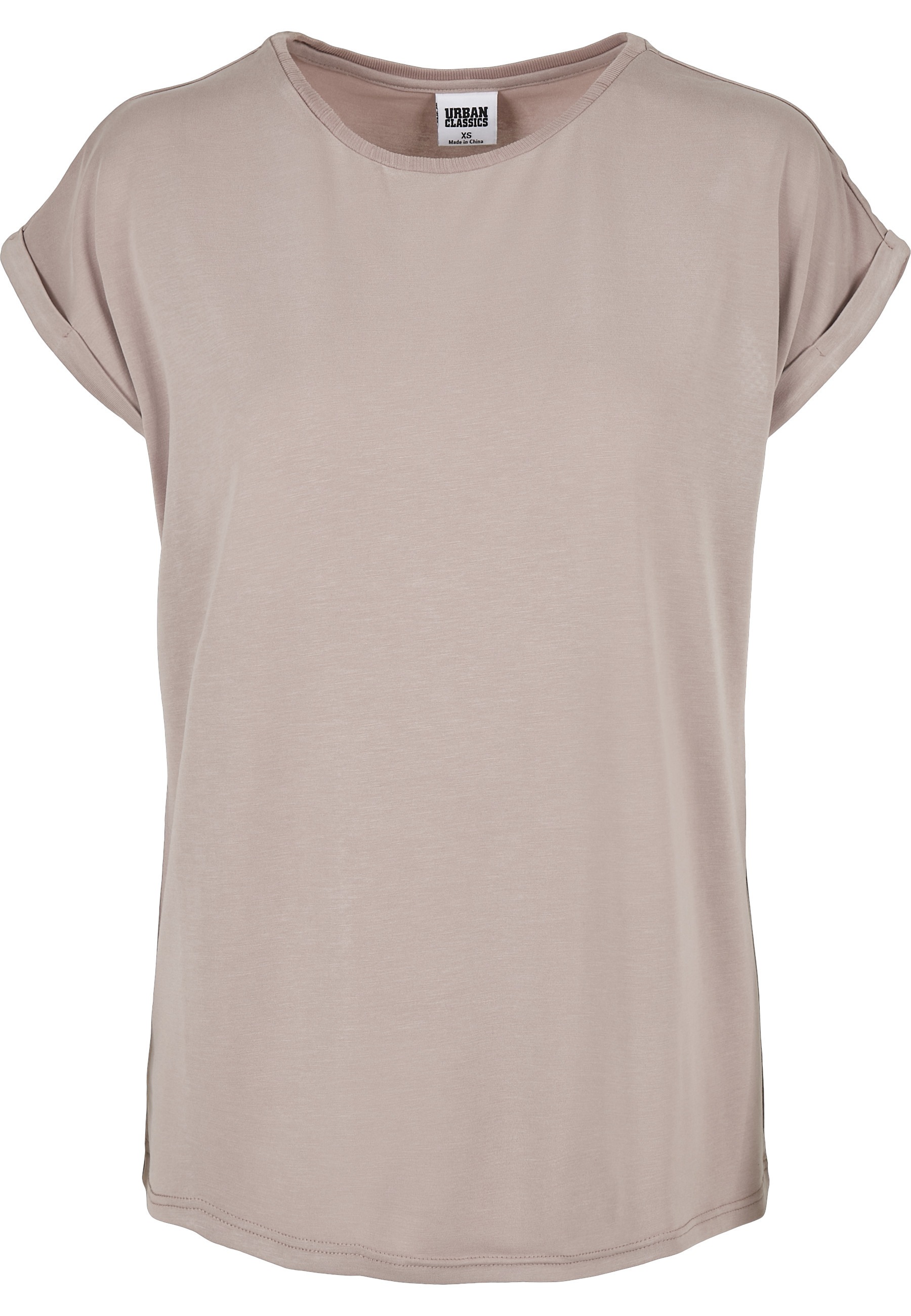URBAN CLASSICS Kurzarmshirt »Urban Classics Damen Ladies Modal Extended Shoulder Tee« 1 Stk.